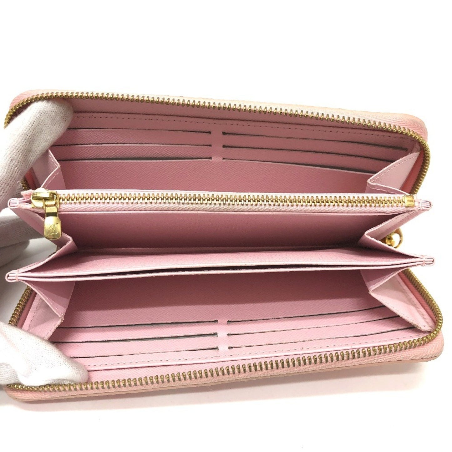 Louis Vuitton Zippy wallet, Pink, Canvas, wallet