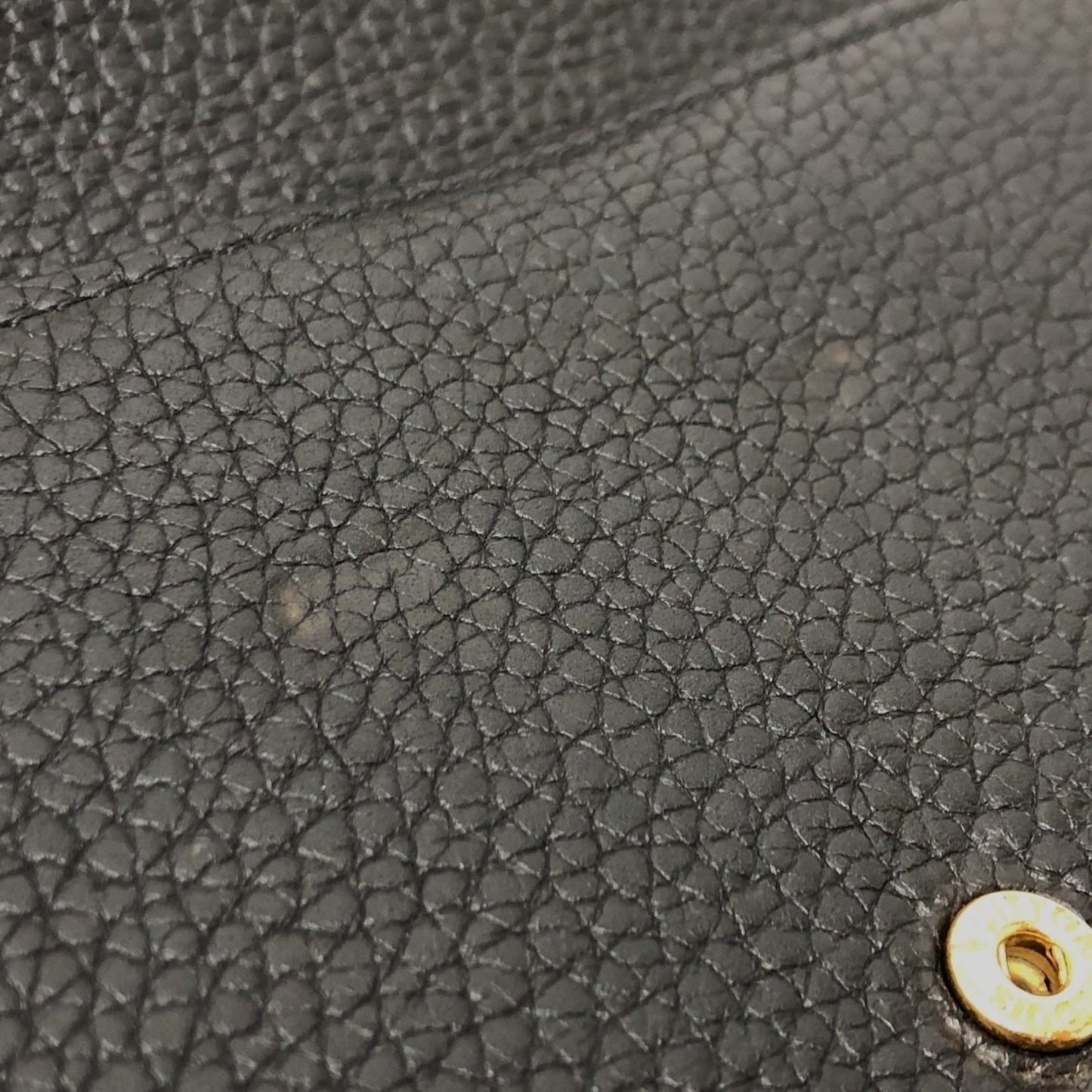 Louis Vuitton Capucines, Black, Leather, wallet
