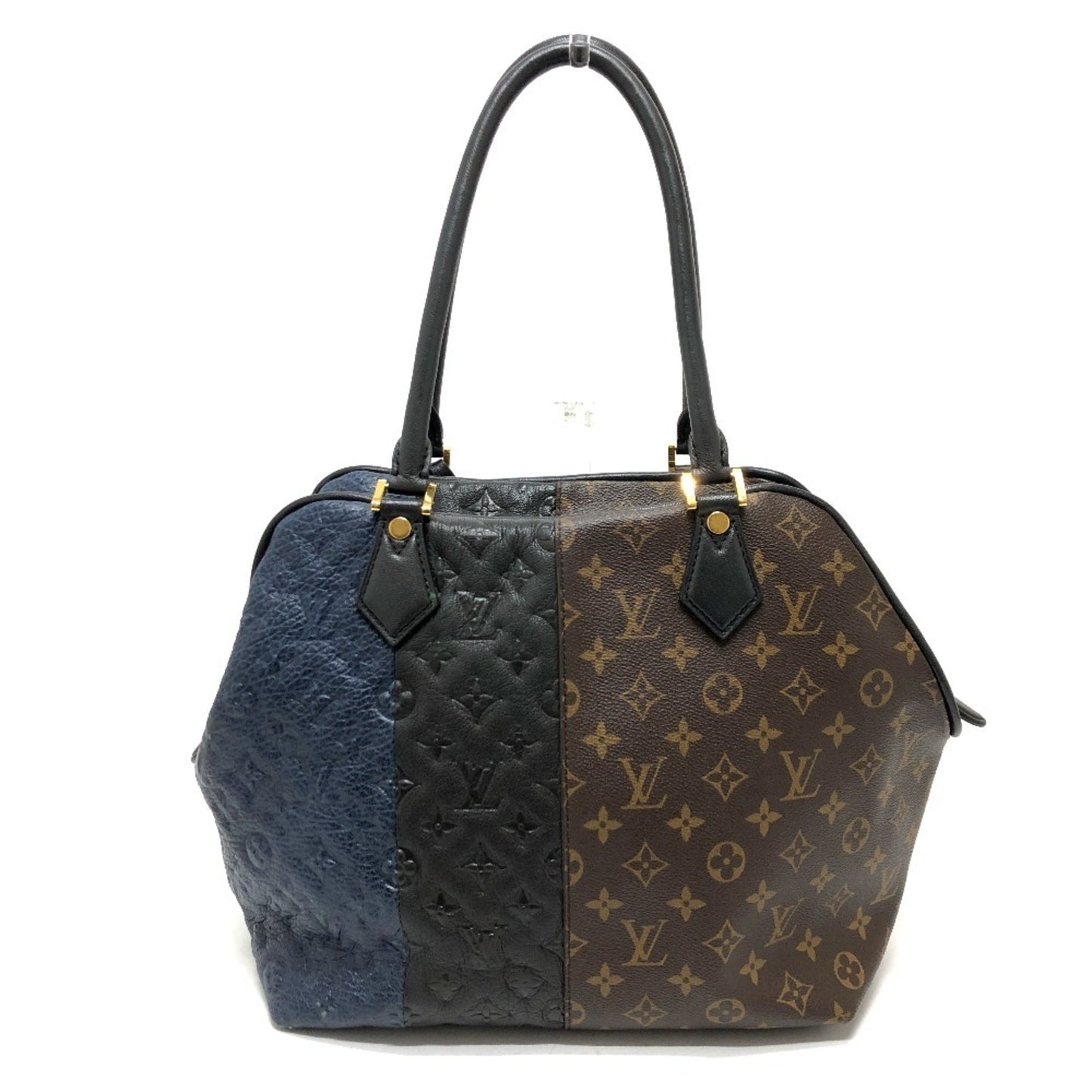 Louis Vuitton Blocks, Brown, Canvas, tote