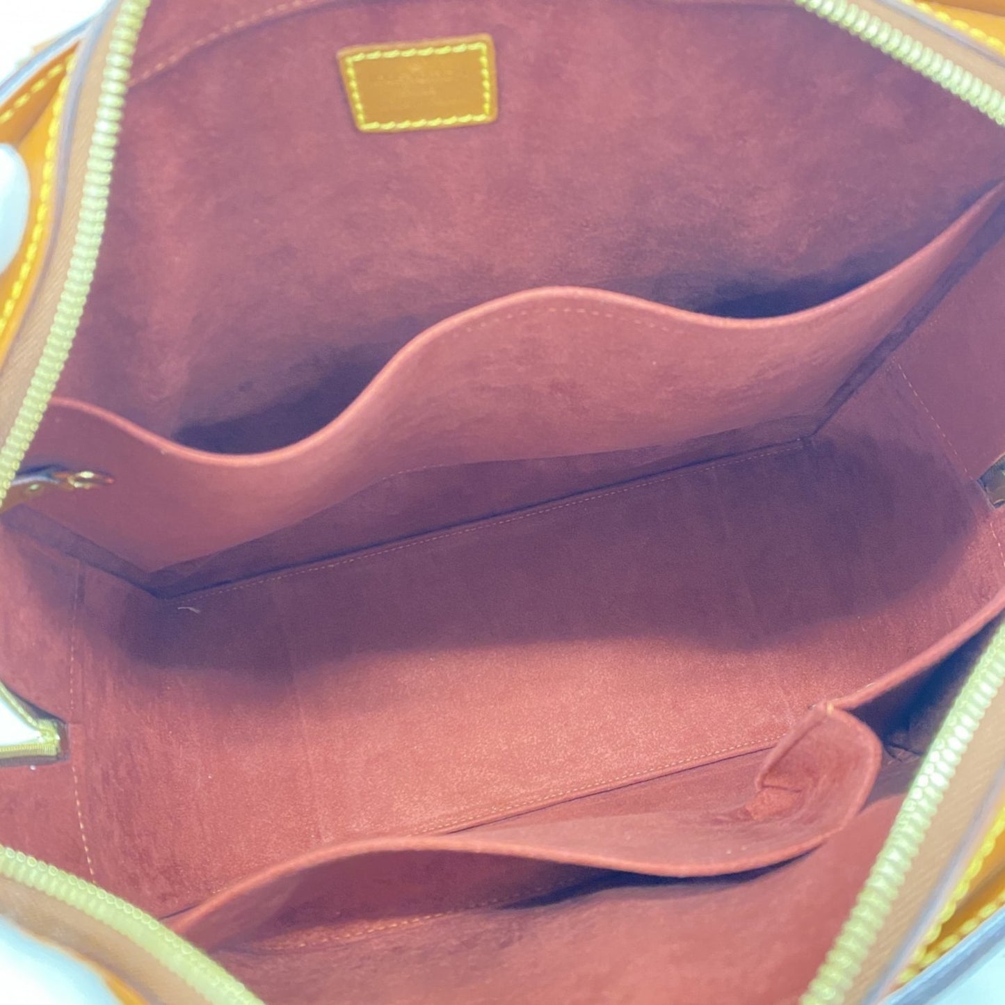 Louis Vuitton Negev, Brown, Leather, handbag