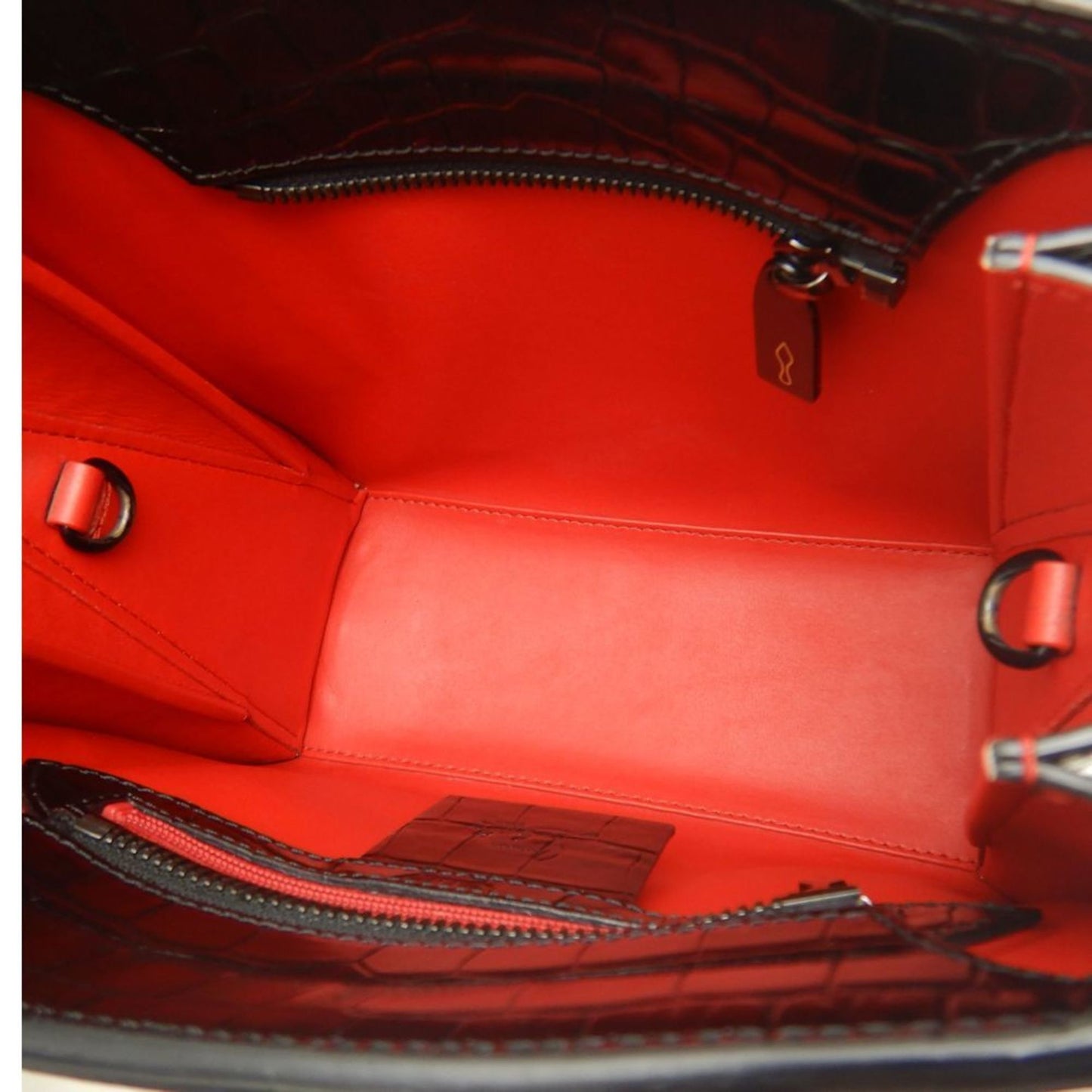 Christian Louboutin Paloma, Black, Leather, handbag