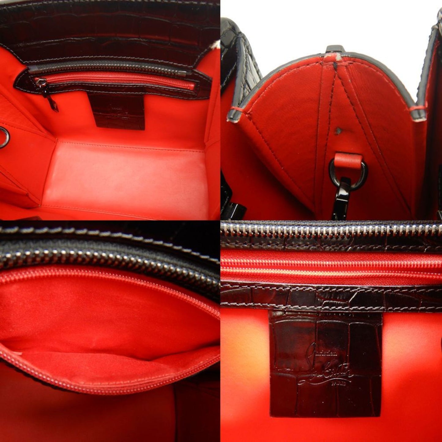 Christian Louboutin Paloma, Black, Leather, handbag
