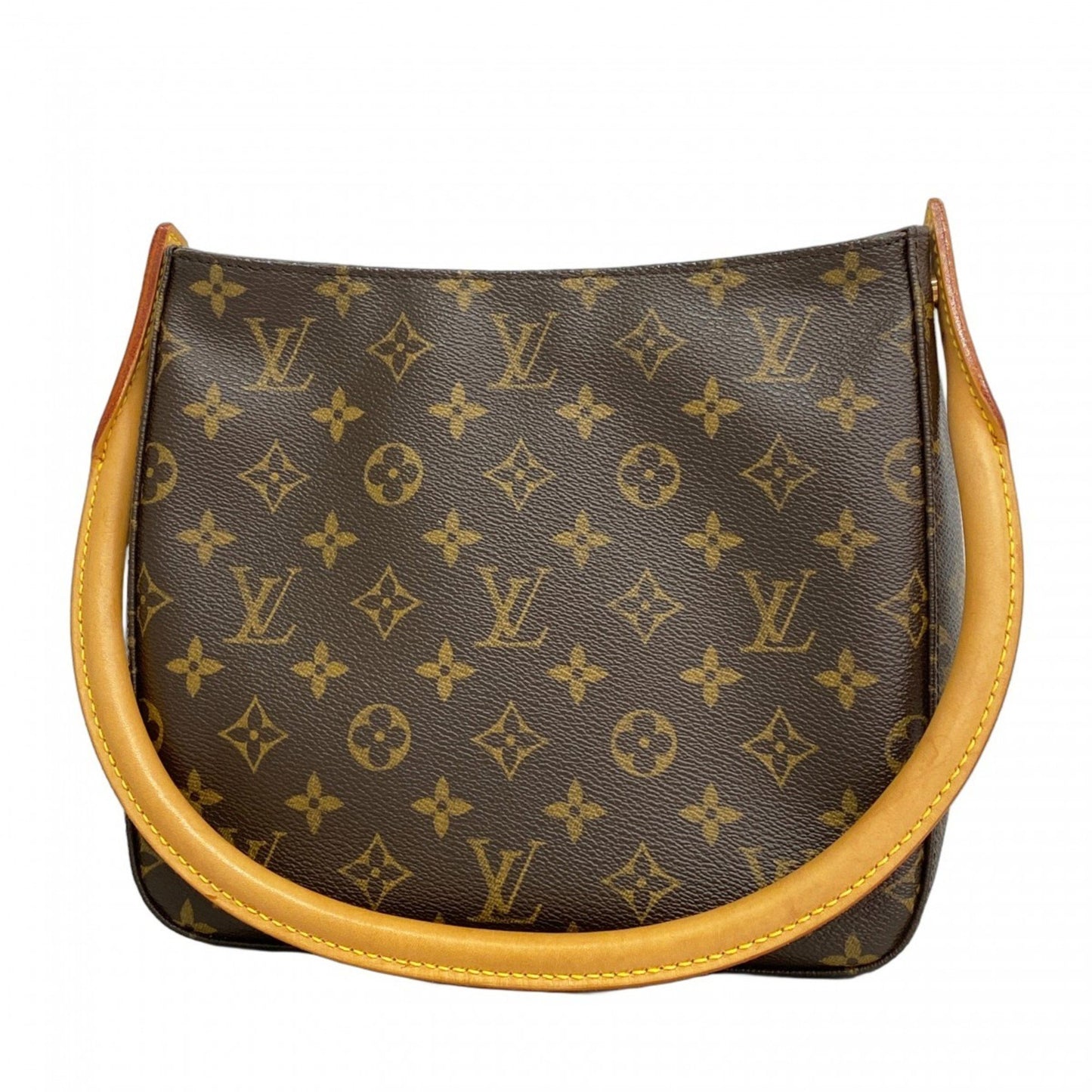 Louis Vuitton Looping MM, Brown, Canvas, shoulder