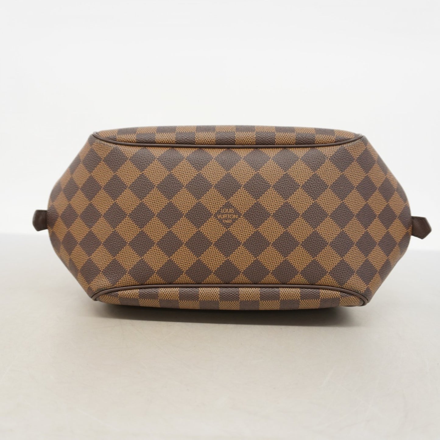 Louis Vuitton Belem MM, Brown, Canvas, shoulder