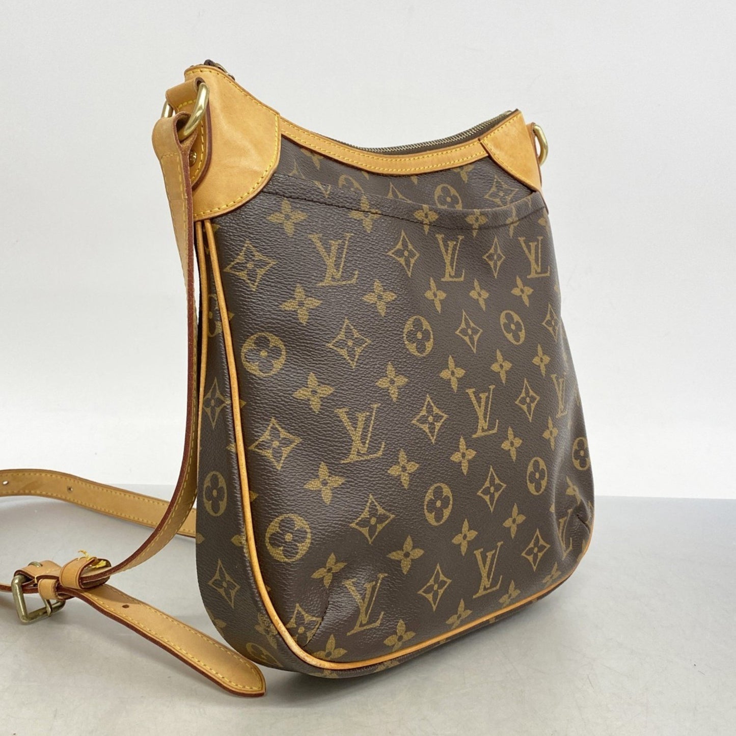 Louis Vuitton Odéon, Brown, Canvas, shoulder