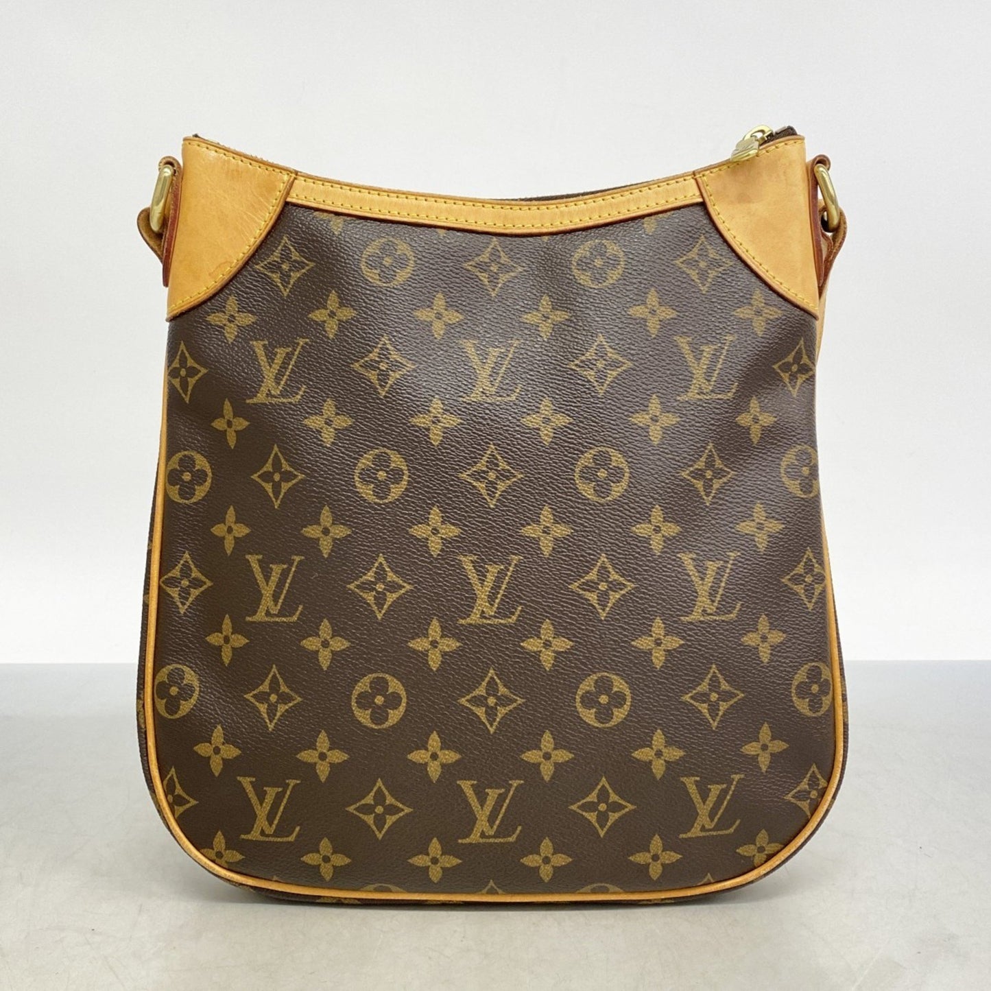 Louis Vuitton Odéon, Brown, Canvas, shoulder