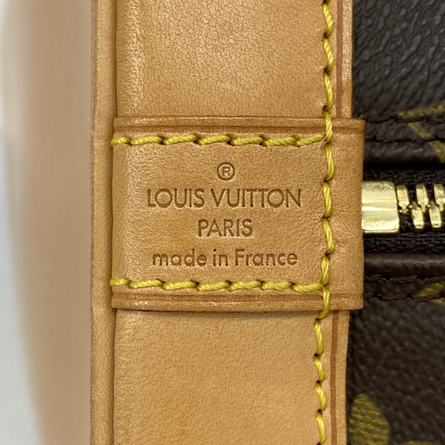 Louis Vuitton Alma, Brown, Canvas, handbag