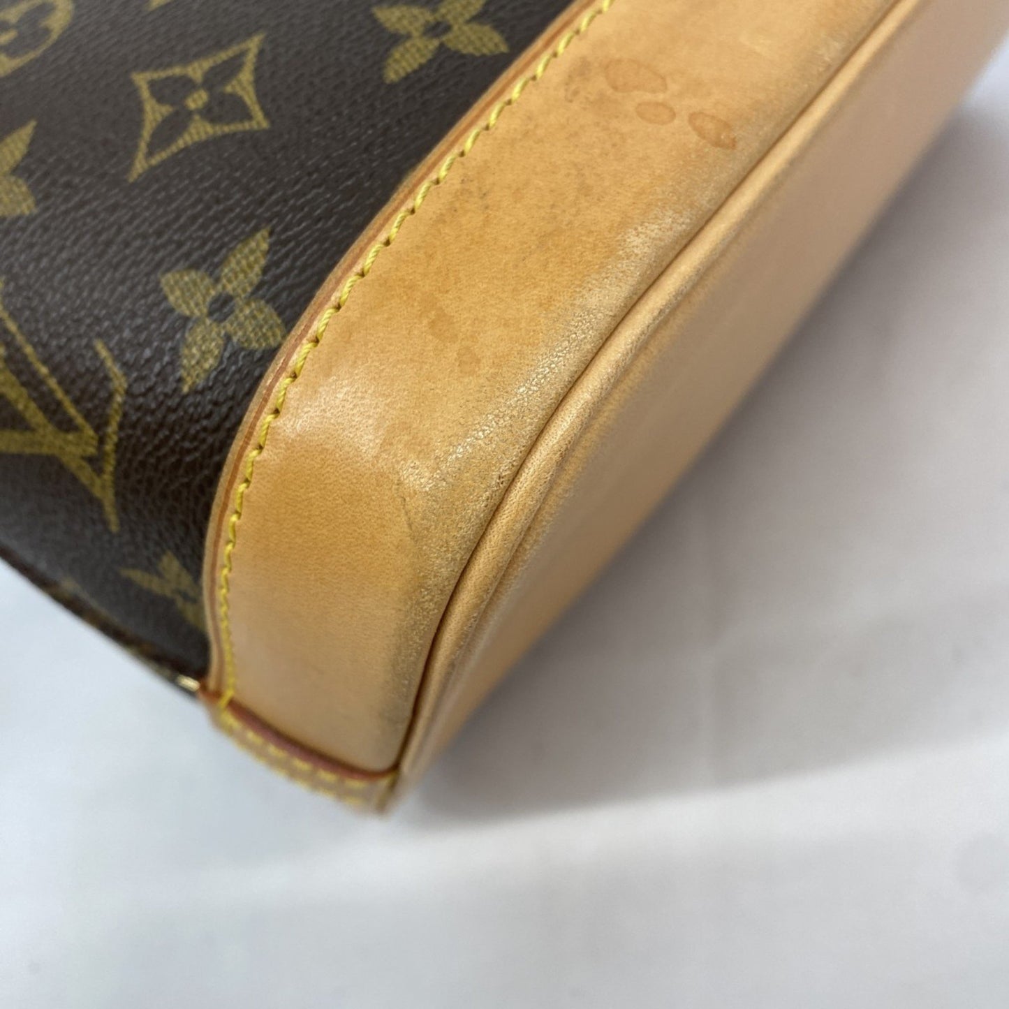 Louis Vuitton Alma, Brown, Canvas, handbag