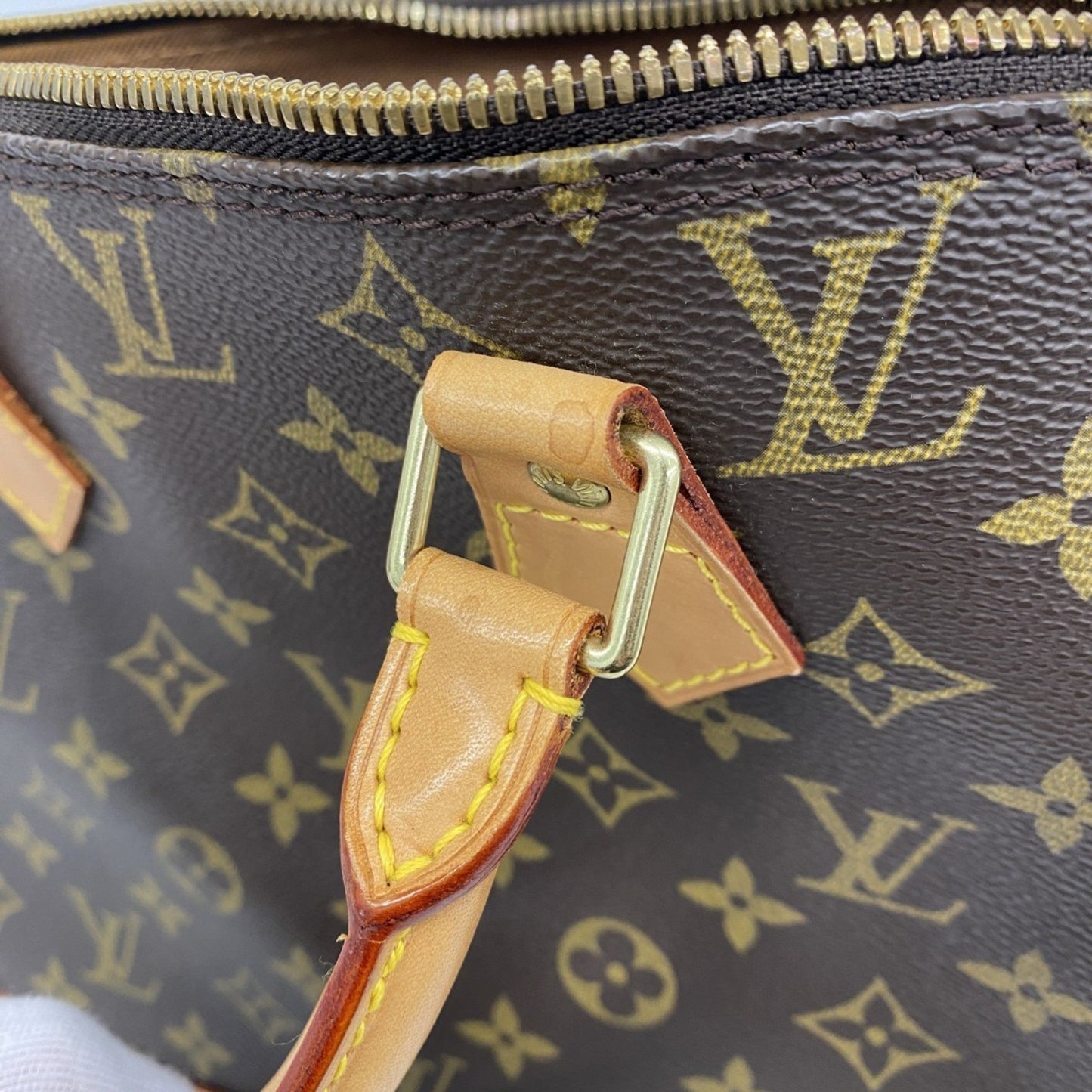 Louis Vuitton Alma, Brown, Canvas, handbag
