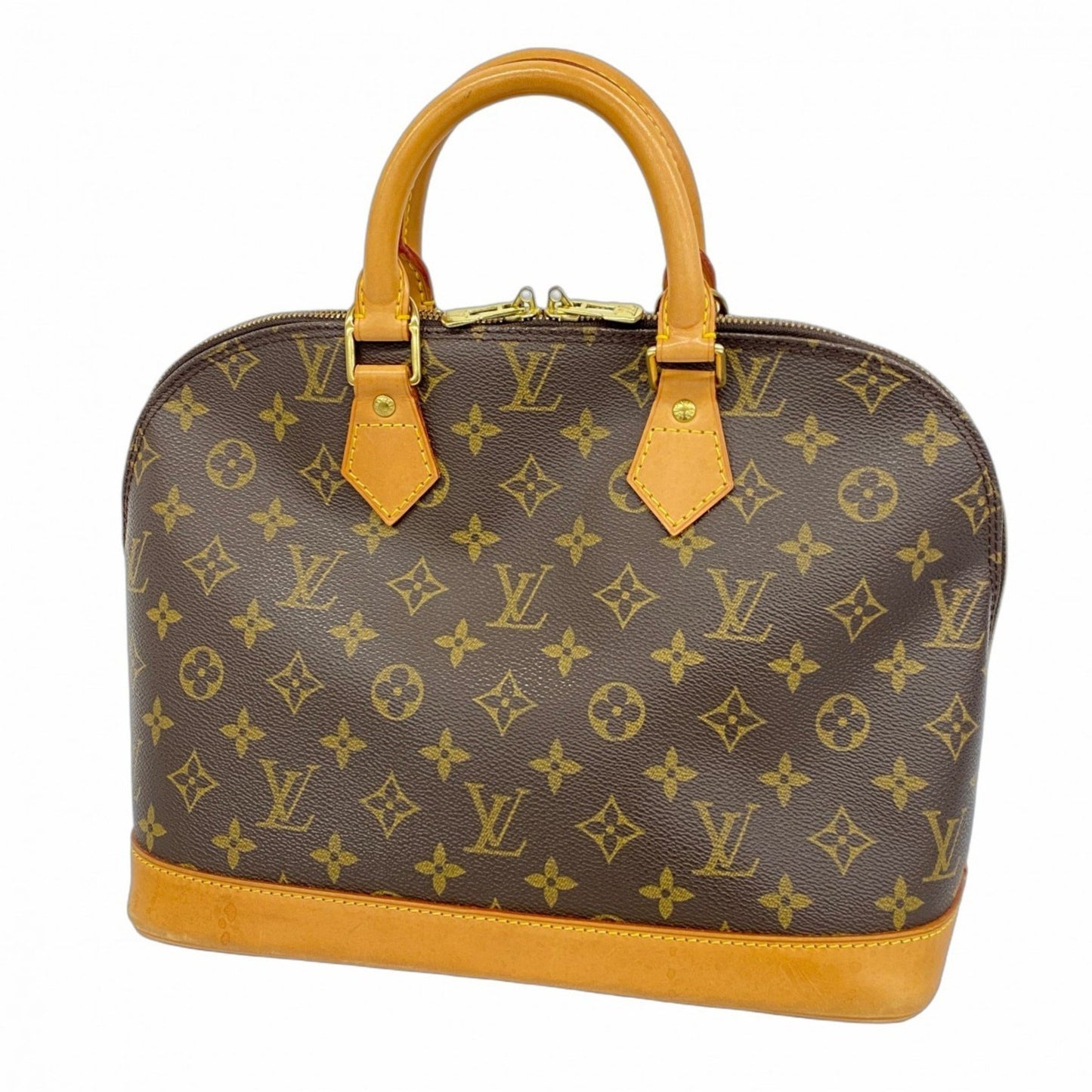 Louis Vuitton Alma, Brown, Canvas, handbag