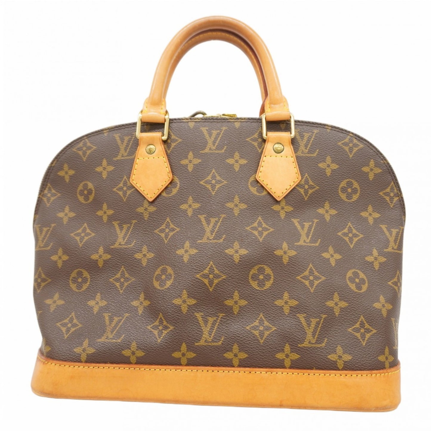 Louis Vuitton Alma, Brown, Canvas, handbag