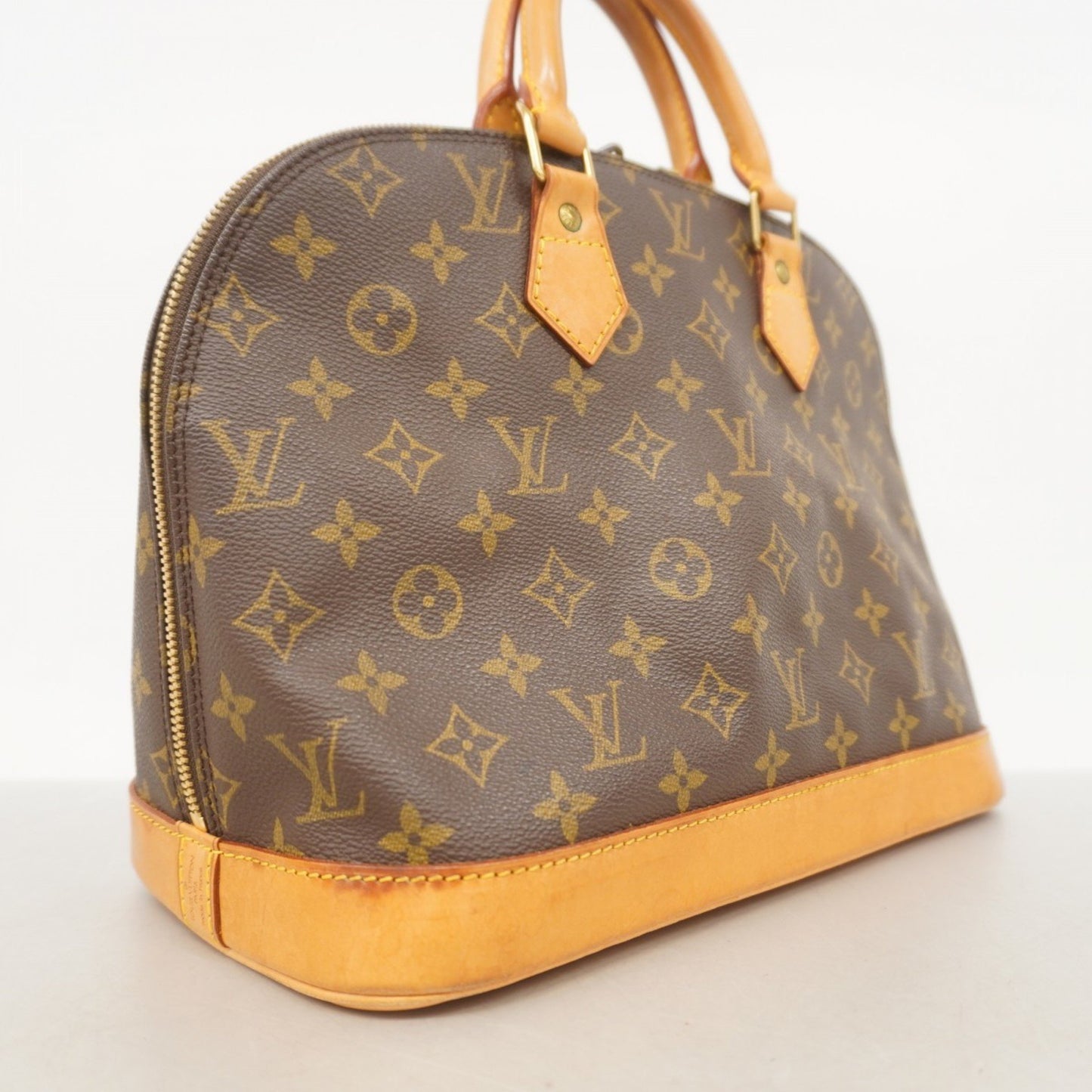 Louis Vuitton Alma, Brown, Canvas, handbag