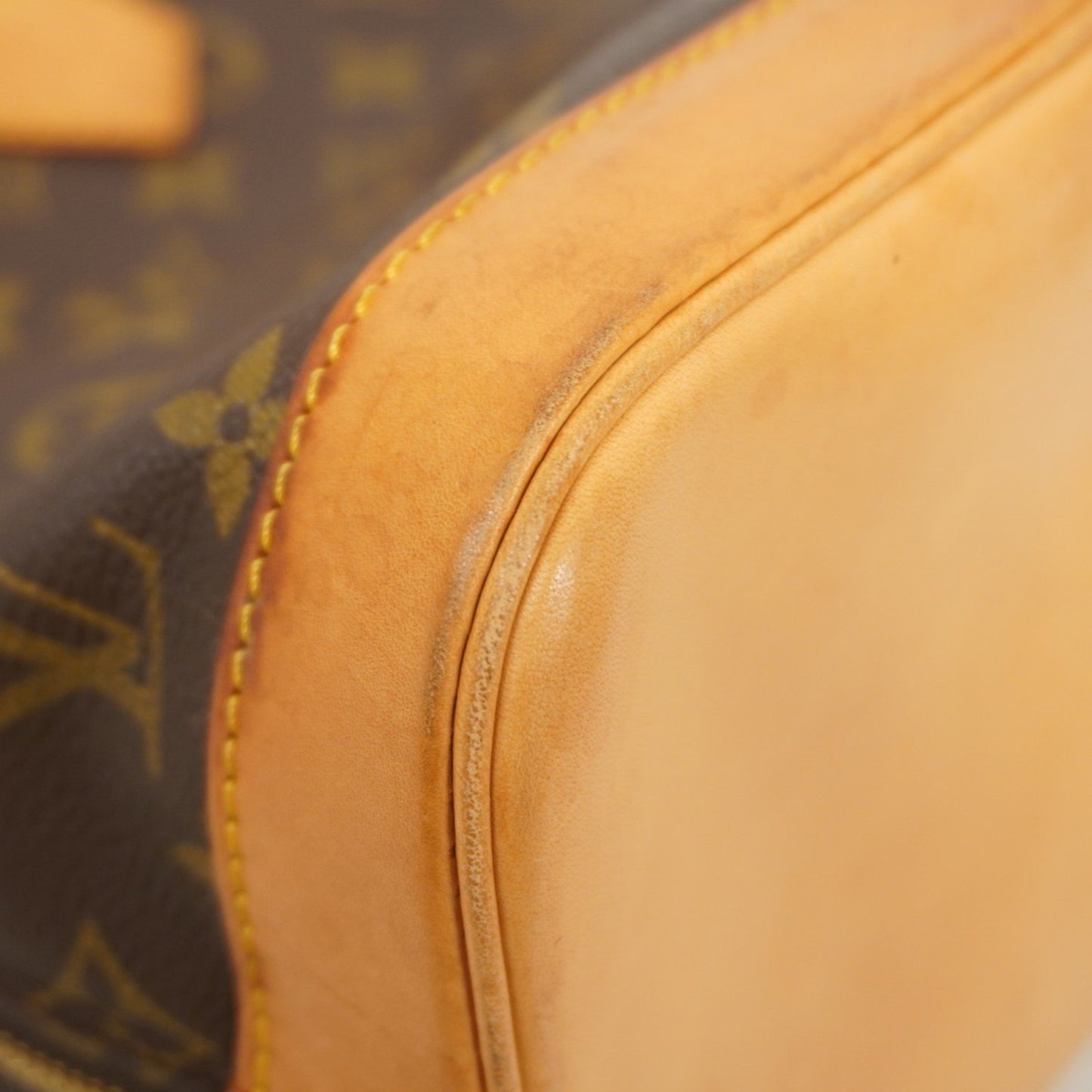 Louis Vuitton Alma, Brown, Canvas, handbag