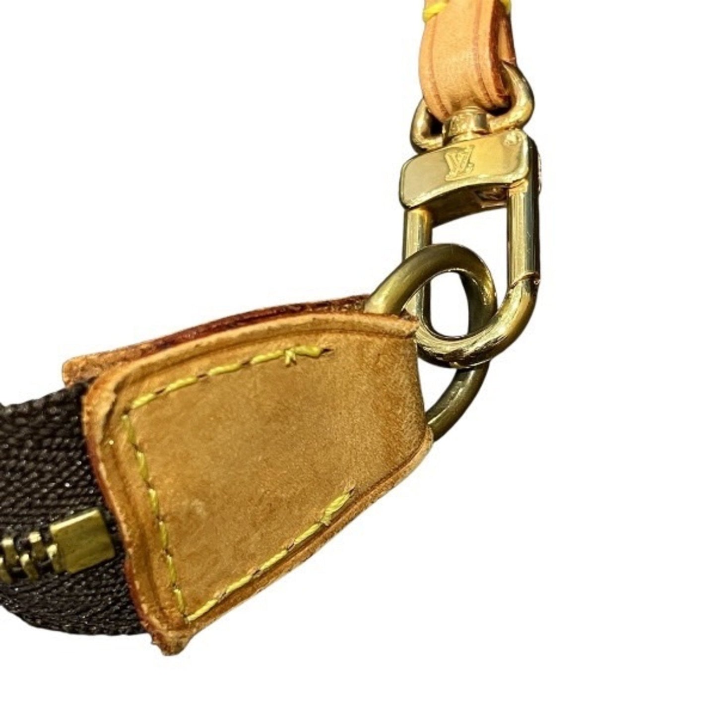 Louis Vuitton Pochette Accessoire, Brown, Canvas, clutch