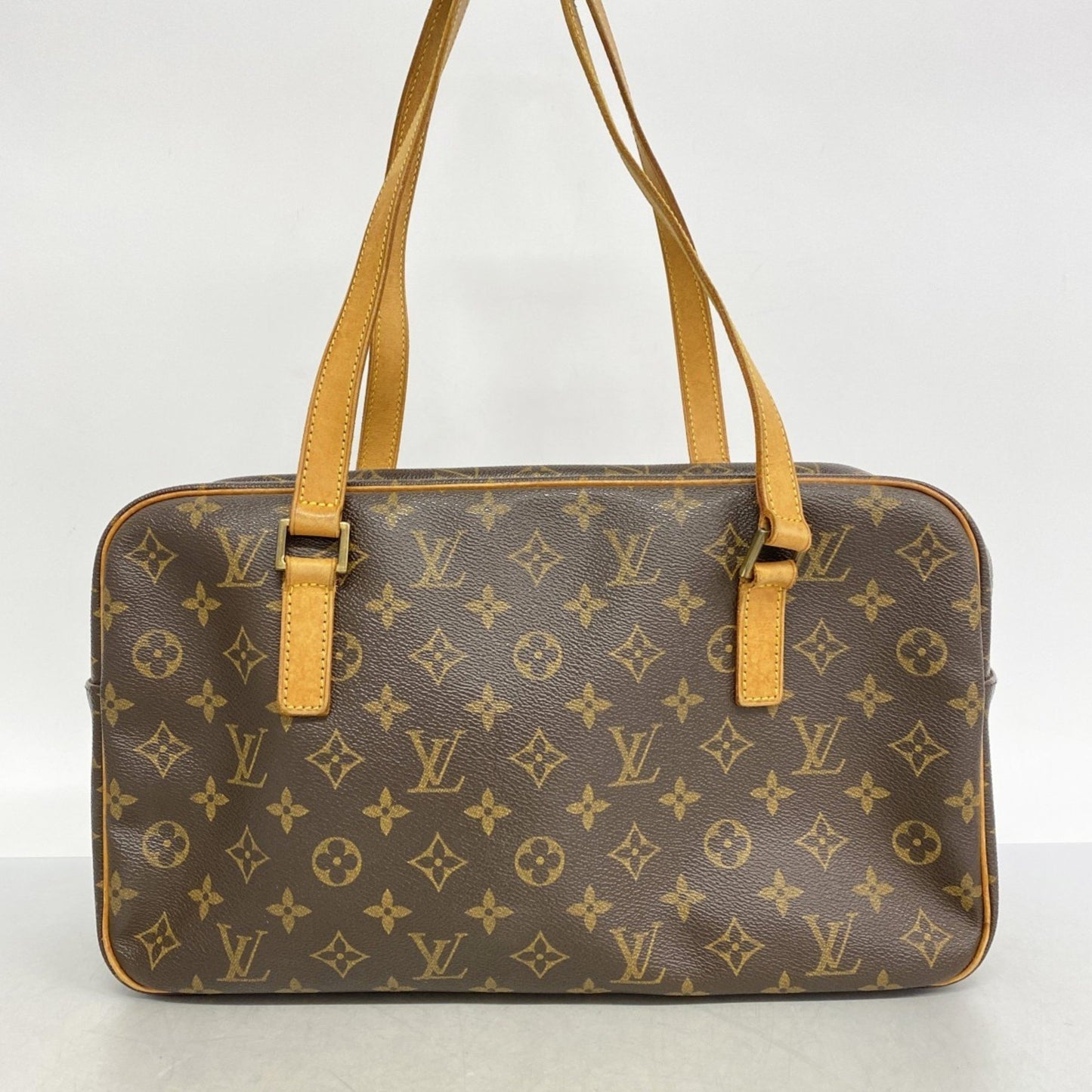 Louis Vuitton Cité, Brown, Canvas, shoulder
