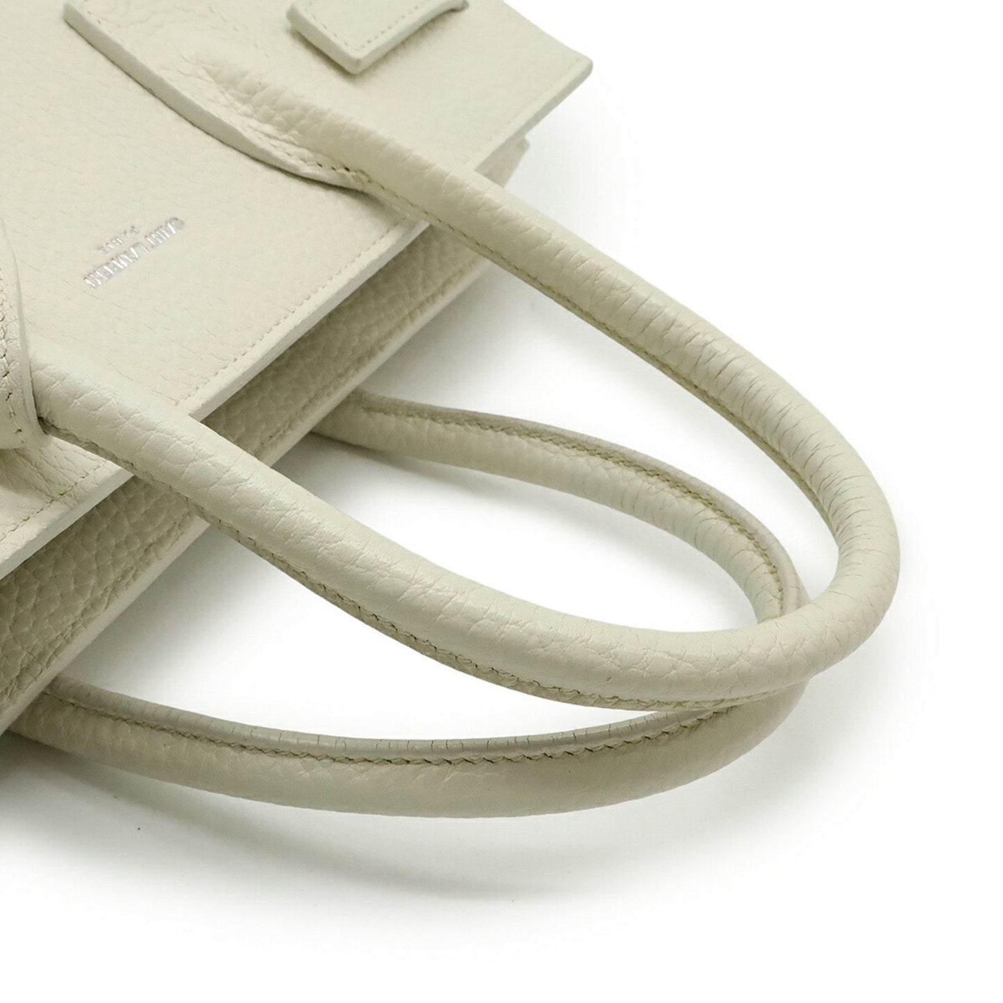 Saint Laurent Sac de jour, White, Leather, handbag
