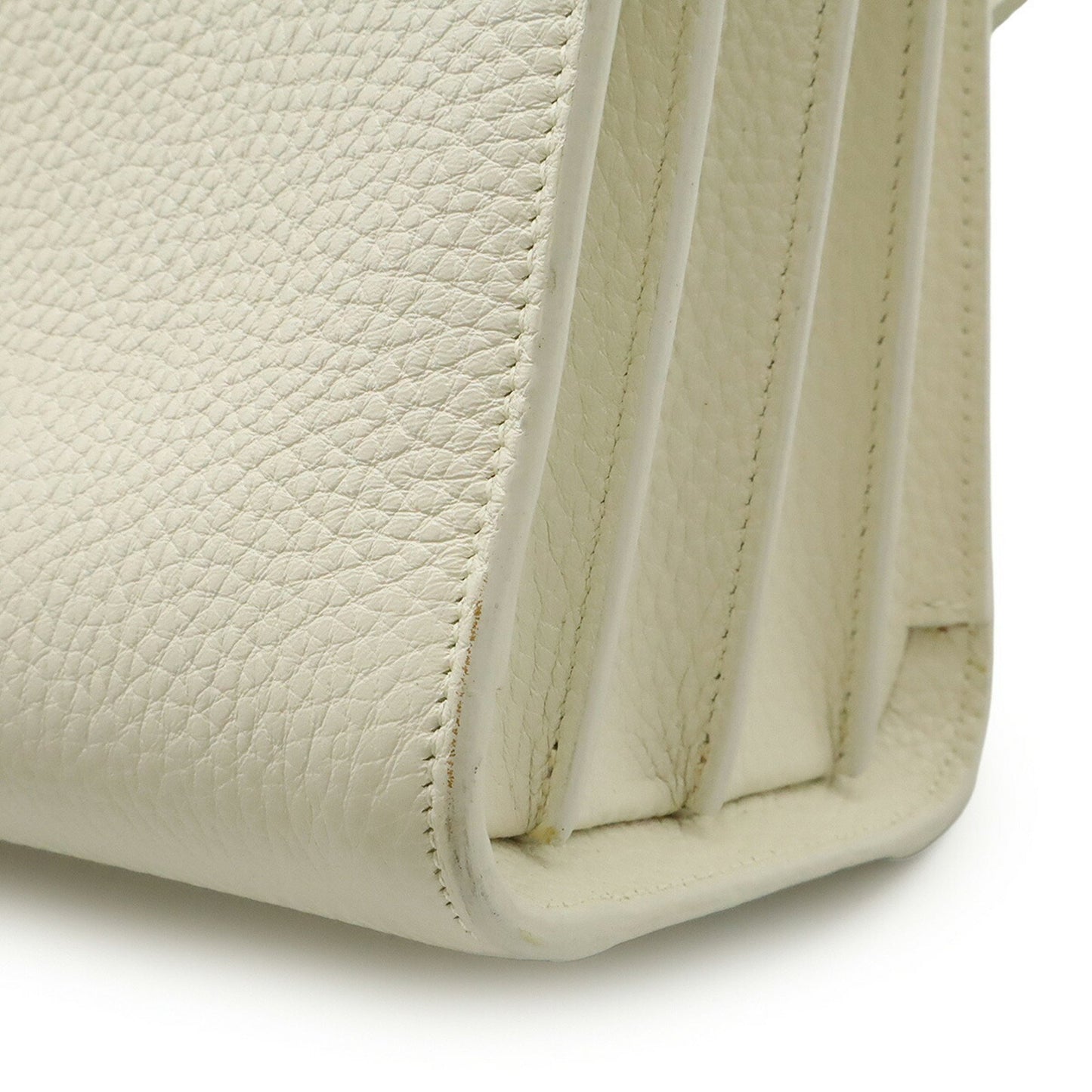 Saint Laurent Sac de jour, White, Leather, handbag