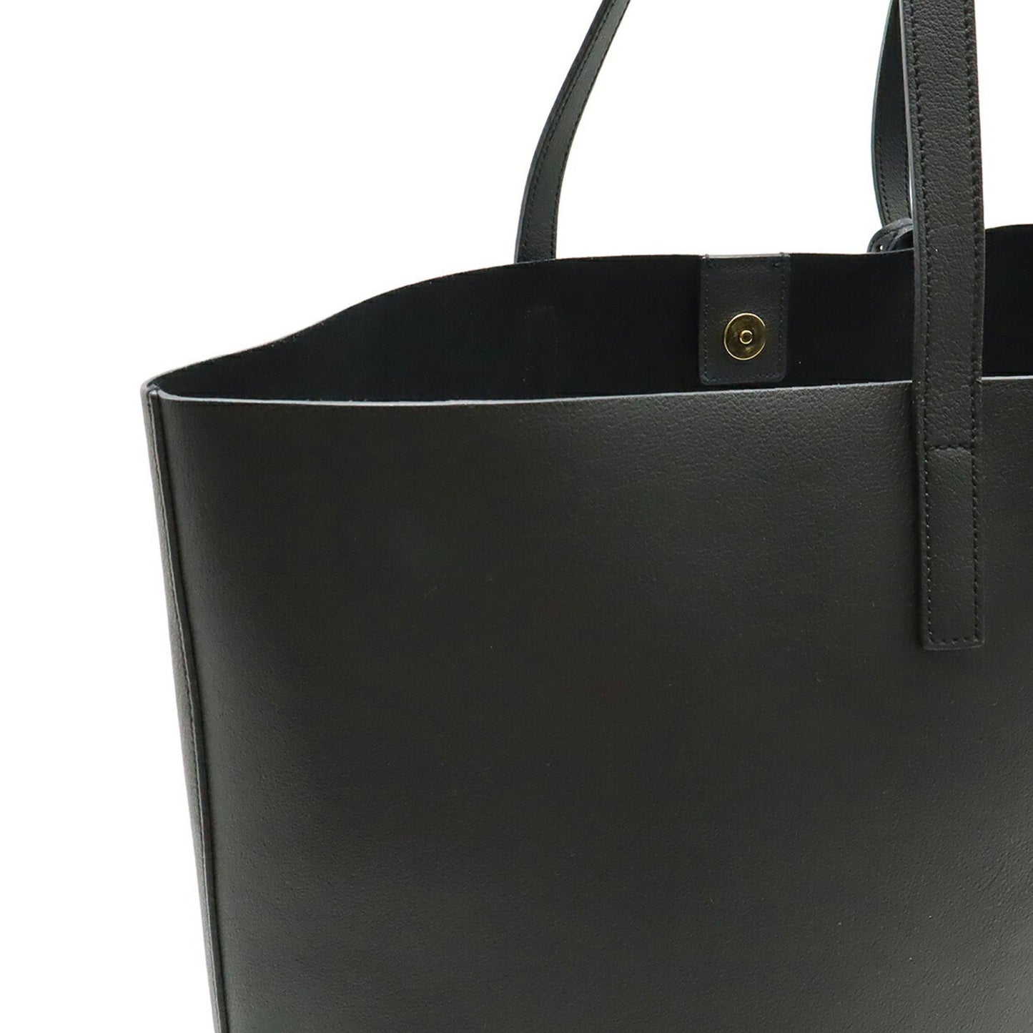 Saint Laurent Shopping, Black, Leather, shoulder