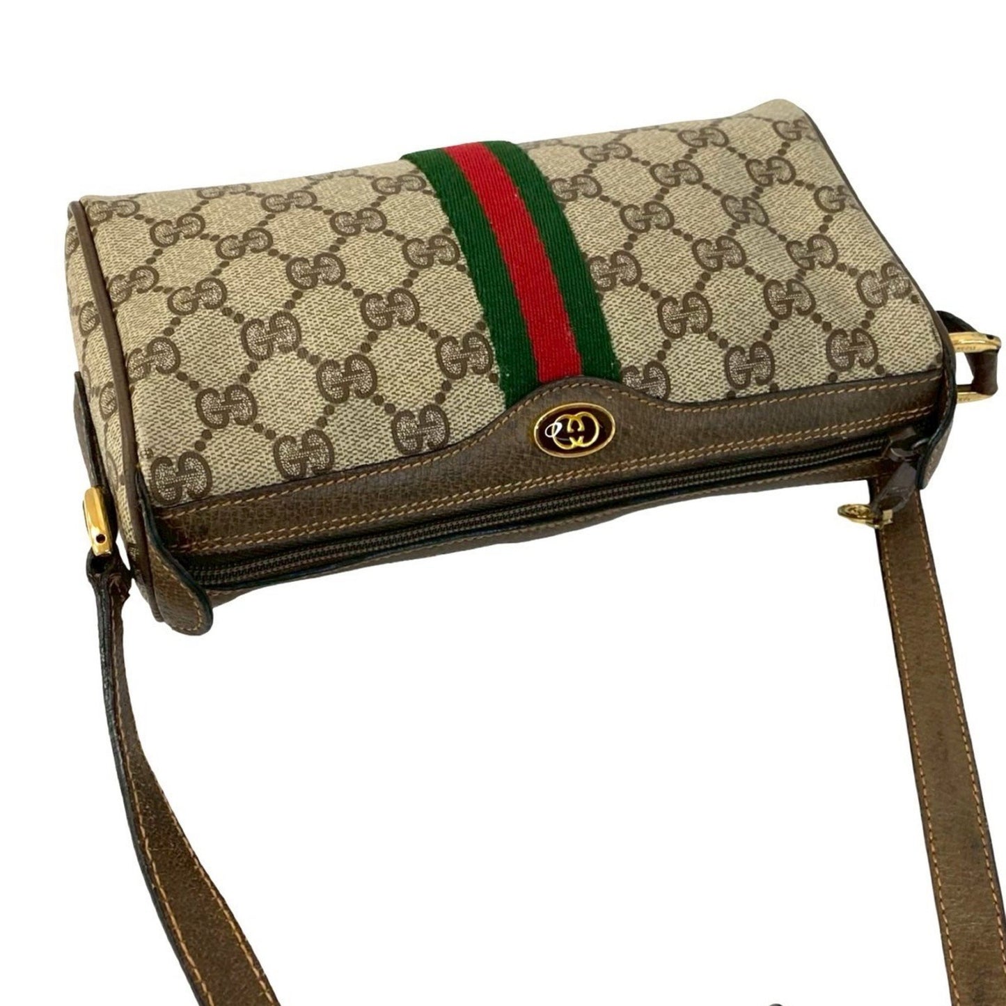 Gucci Sherry, Beige, Canvas, shoulder