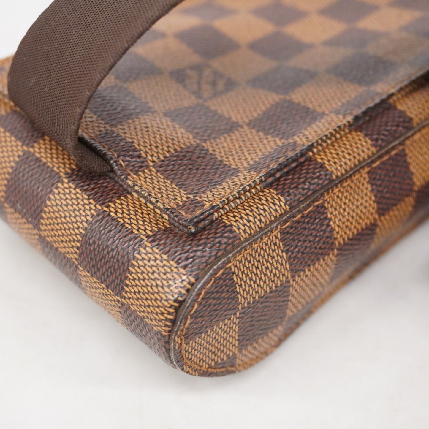Louis Vuitton Geronimo, Brown, Canvas, shoulder