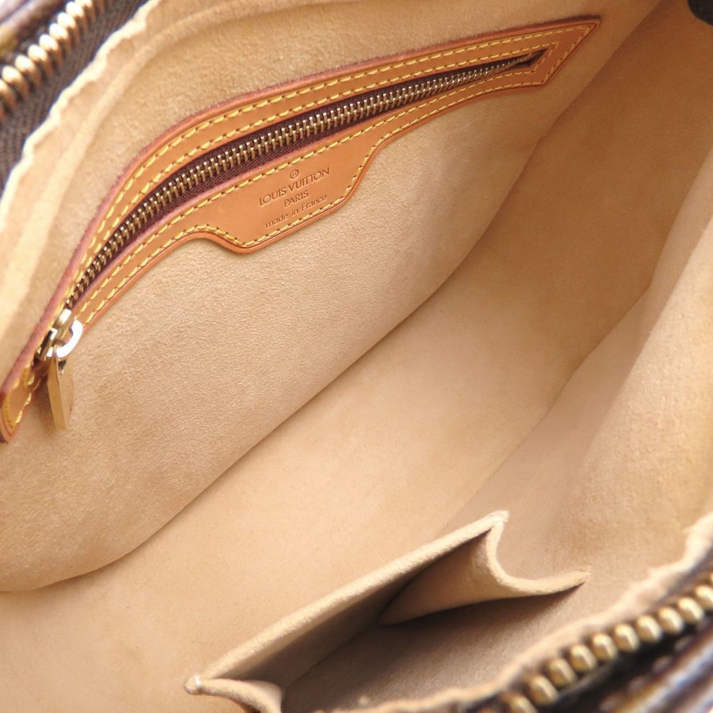 Louis Vuitton Looping MM, Brown, Canvas, shoulder