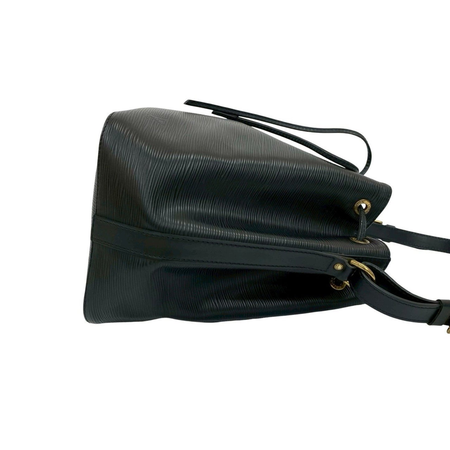 Louis Vuitton Petit Noé, Black, Leather, shoulder