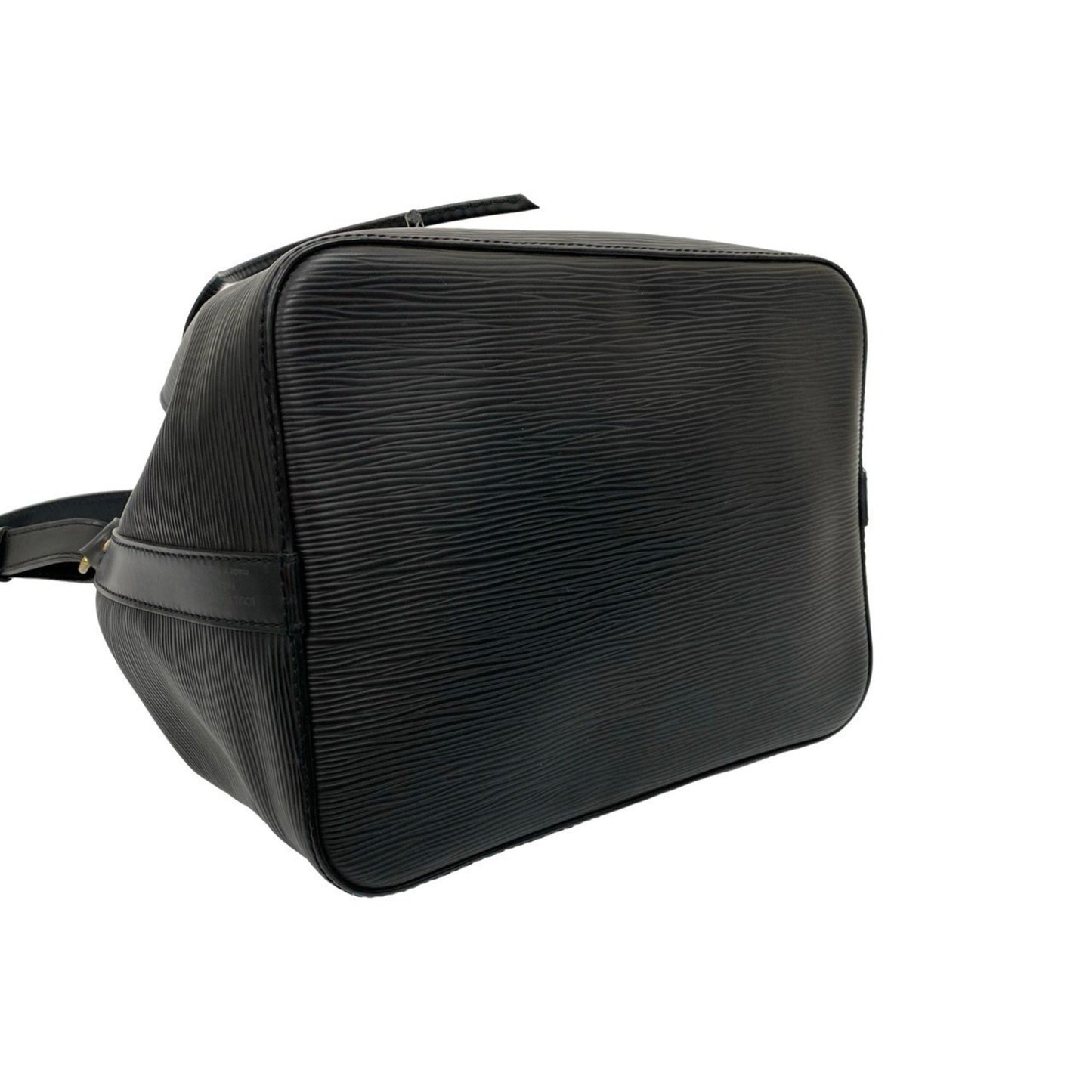 Louis Vuitton Petit Noé, Black, Leather, shoulder