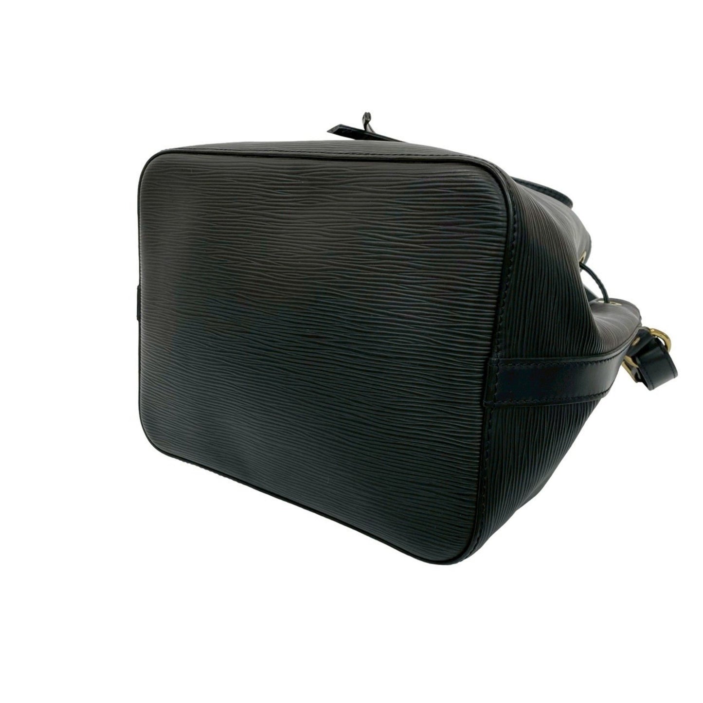 Louis Vuitton Petit Noé, Black, Leather, shoulder