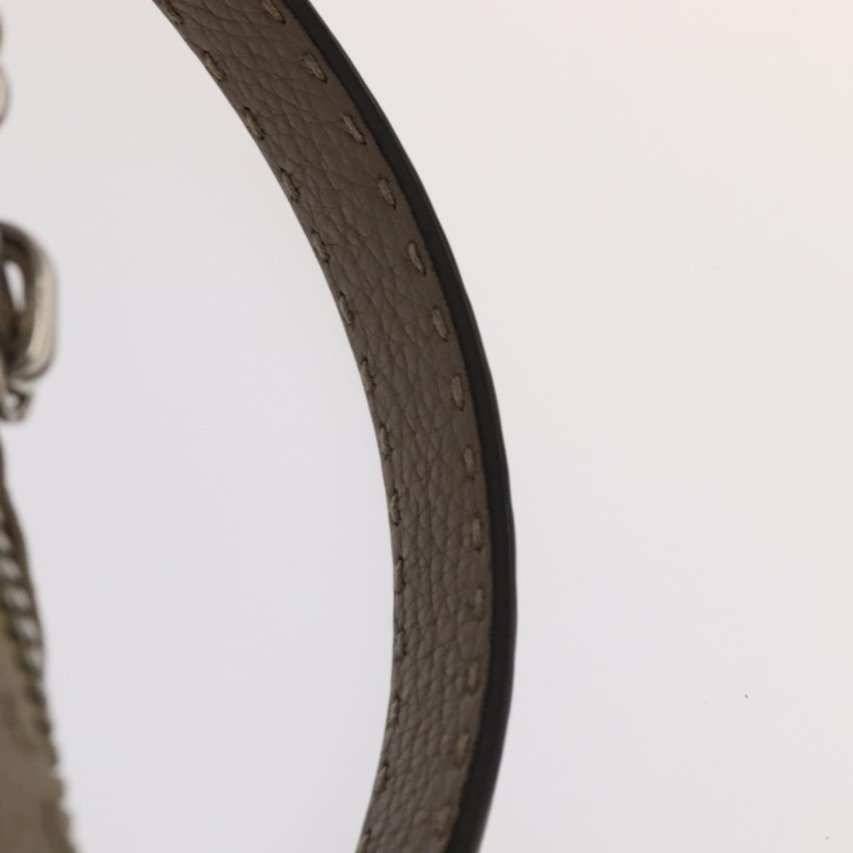 Fendi Lei Selleria, Beige, Leather, handbag