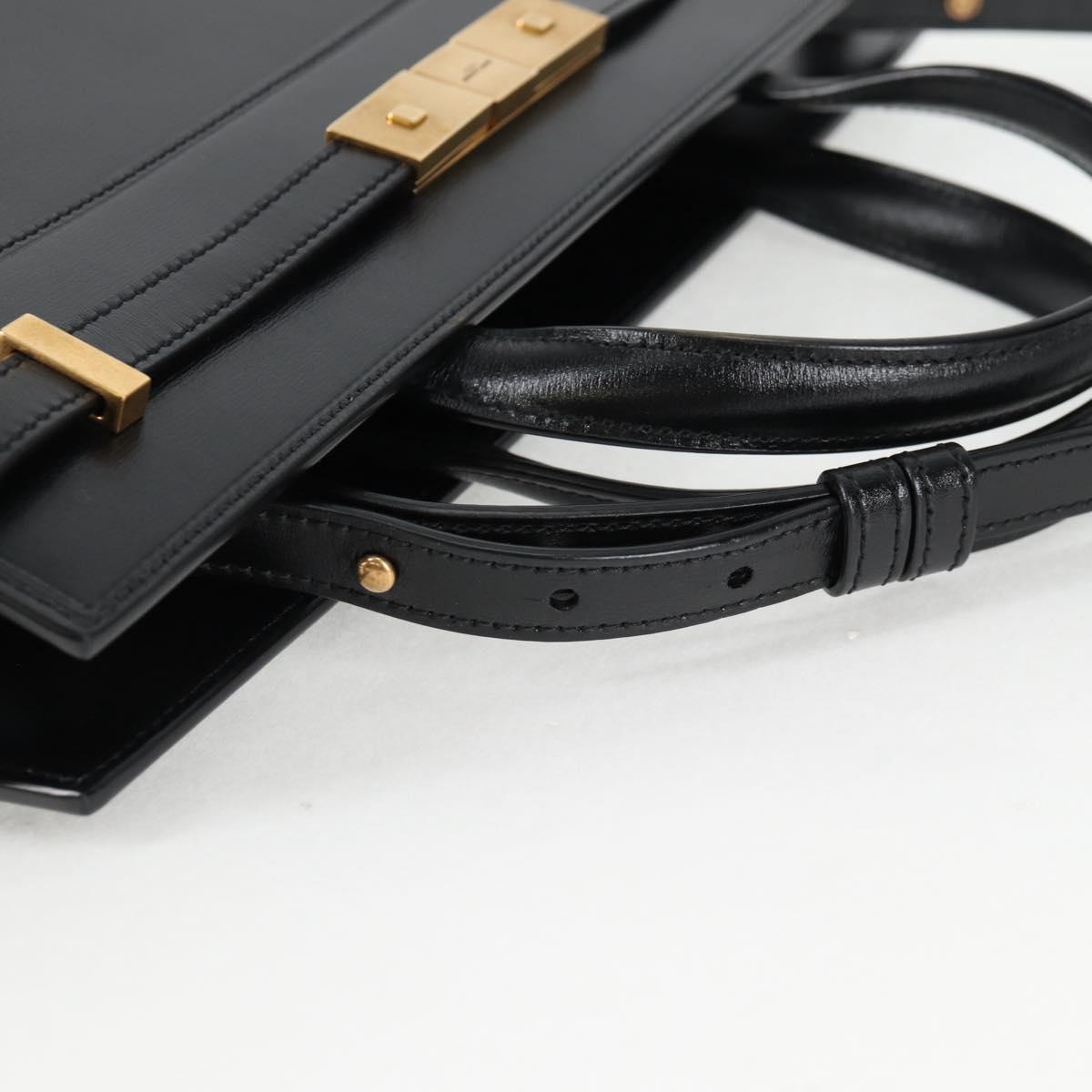 Saint Laurent Manhattan, Black, Leather, handbag