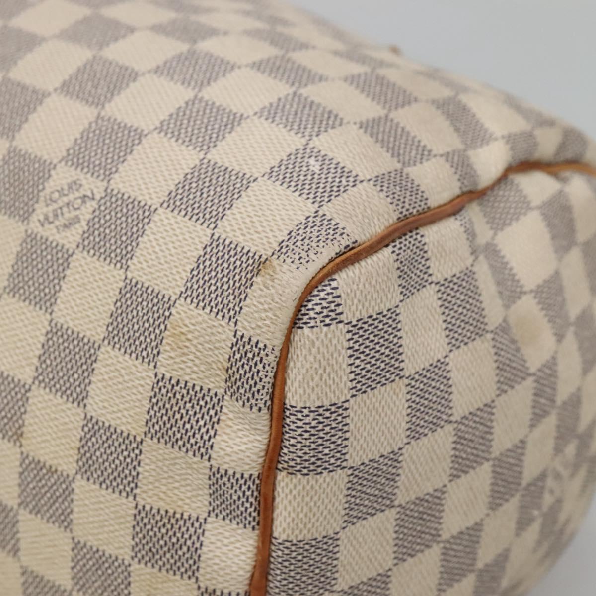 Louis Vuitton Speedy 30, White, Canvas, handbag