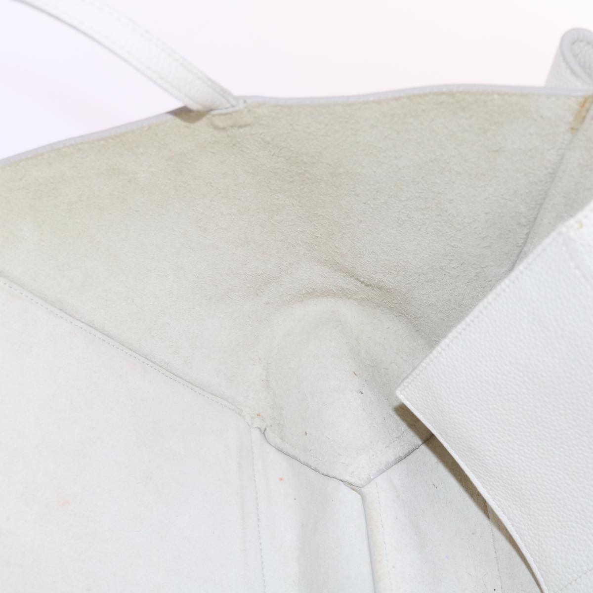 Céline -, White, Leather, shoulder