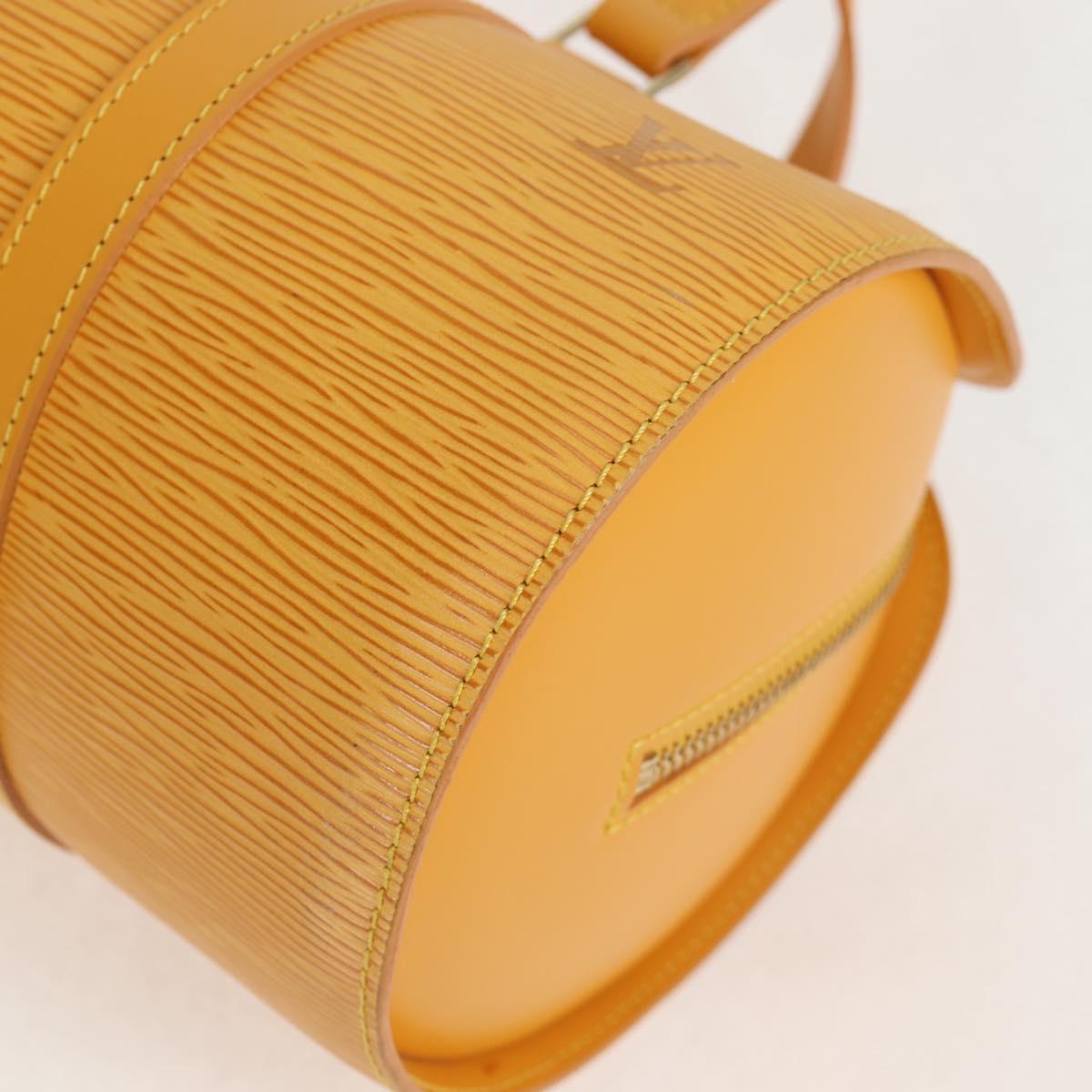 Louis Vuitton Soufflot, Yellow, Leather, handbag