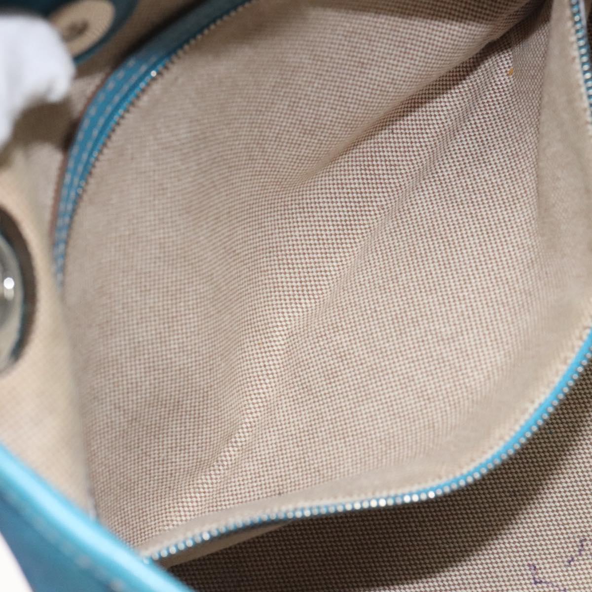 Dior Lady Dior, Blue, Canvas, handbag