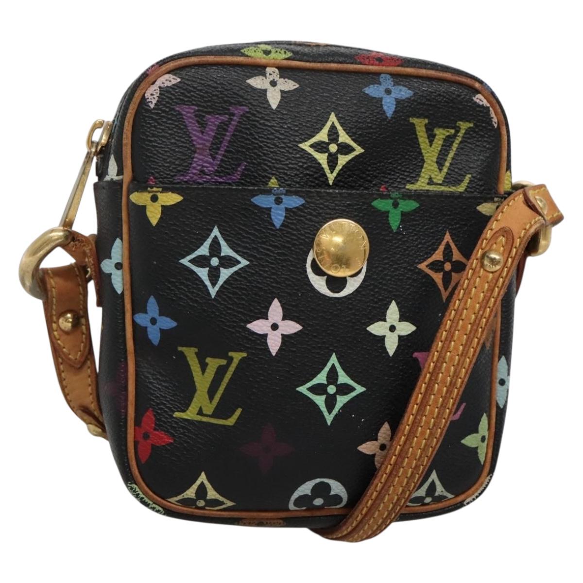 Louis Vuitton Rift, Black, Canvas, shoulder