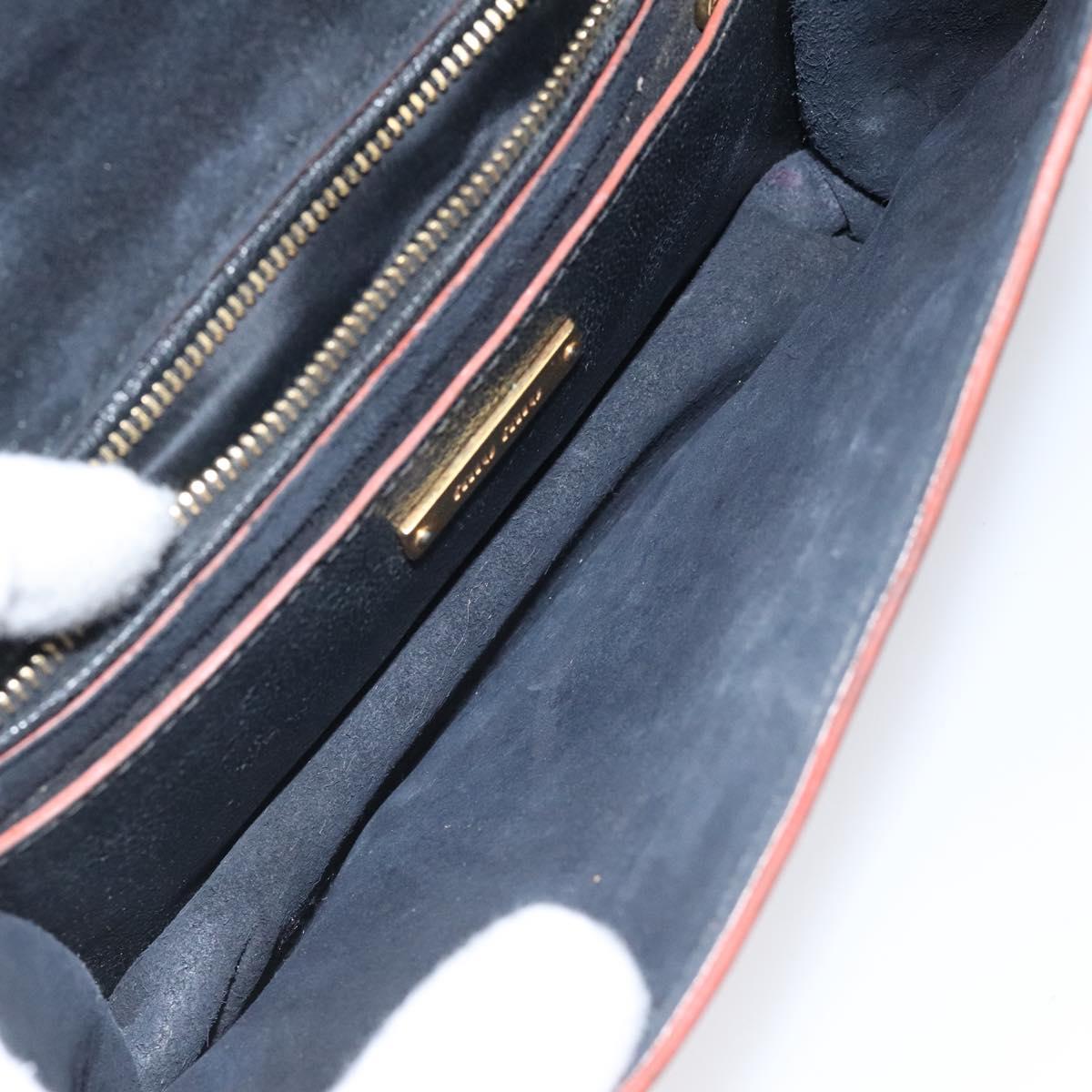 Miu Miu Madras, Black, Leather, shoulder