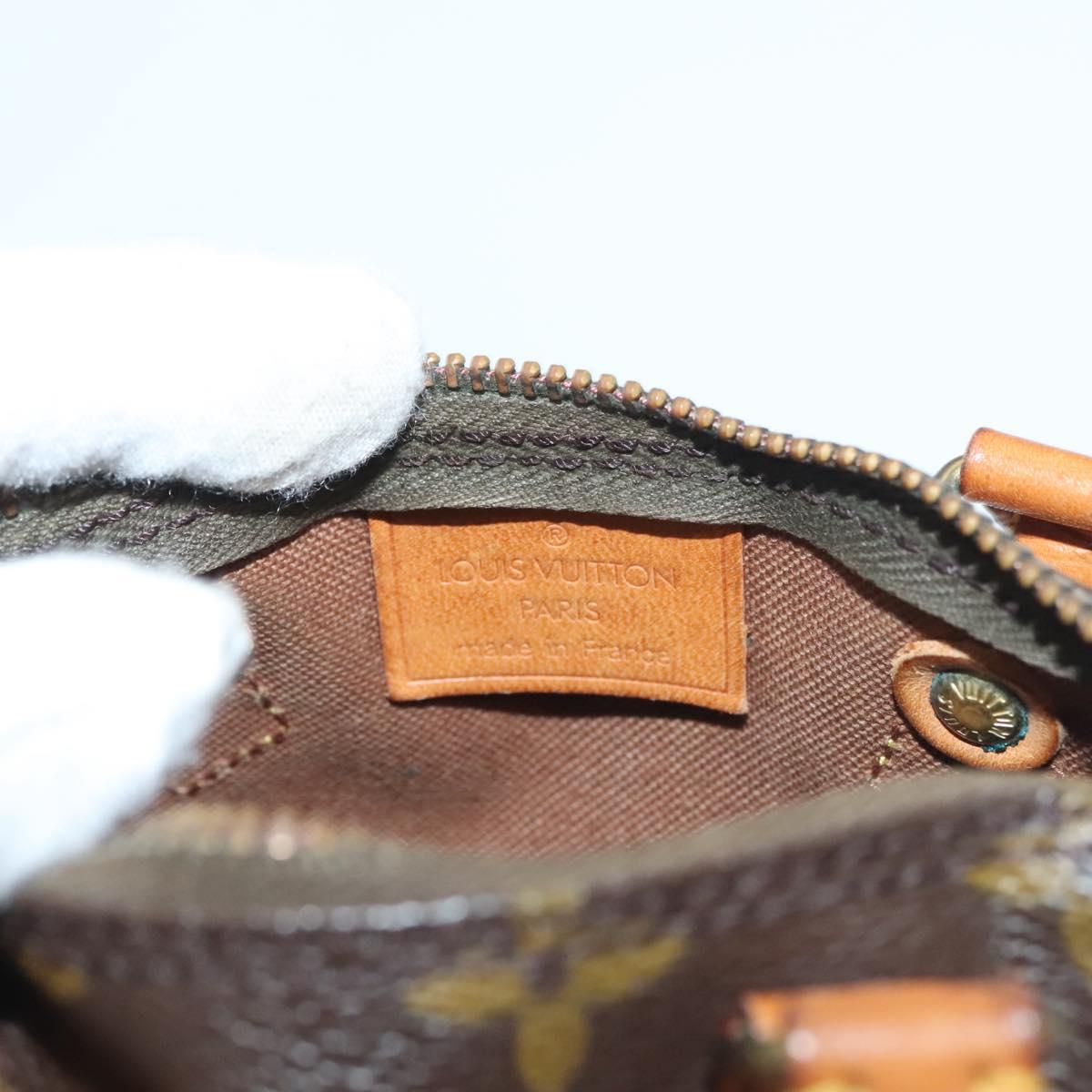 Louis Vuitton Mini speedy, Brown, "CANVAS, LEATHER", handbag