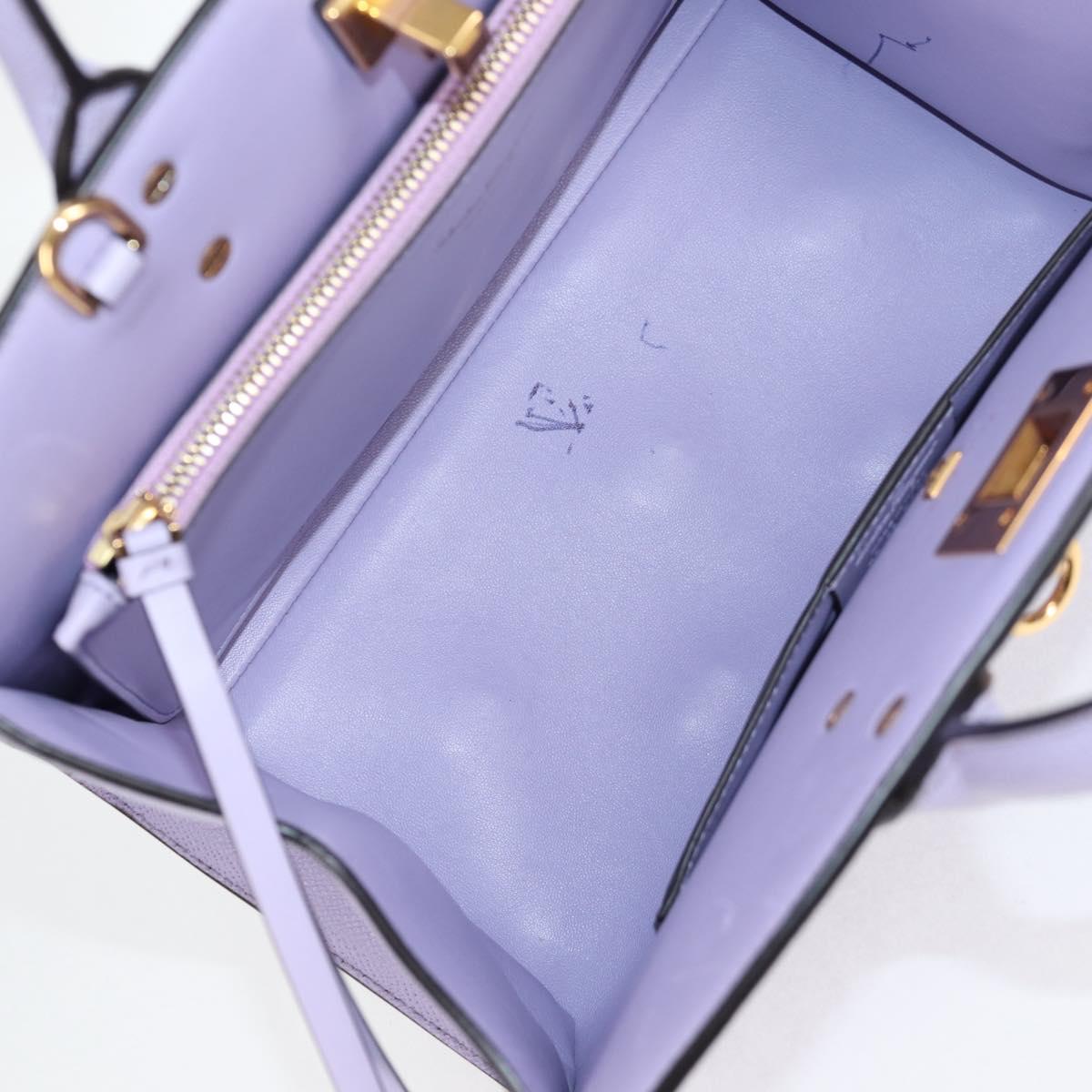 Salvatore Ferragamo Gancini, Purple, Leather, handbag