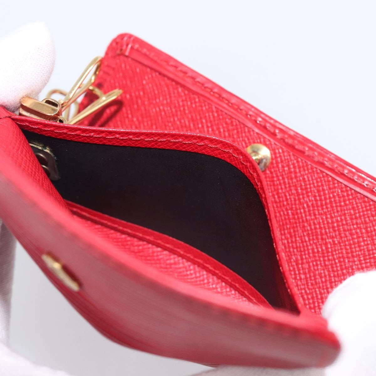 Louis Vuitton Multiclés 4 Cuir verni, Red, Leather, Wallet