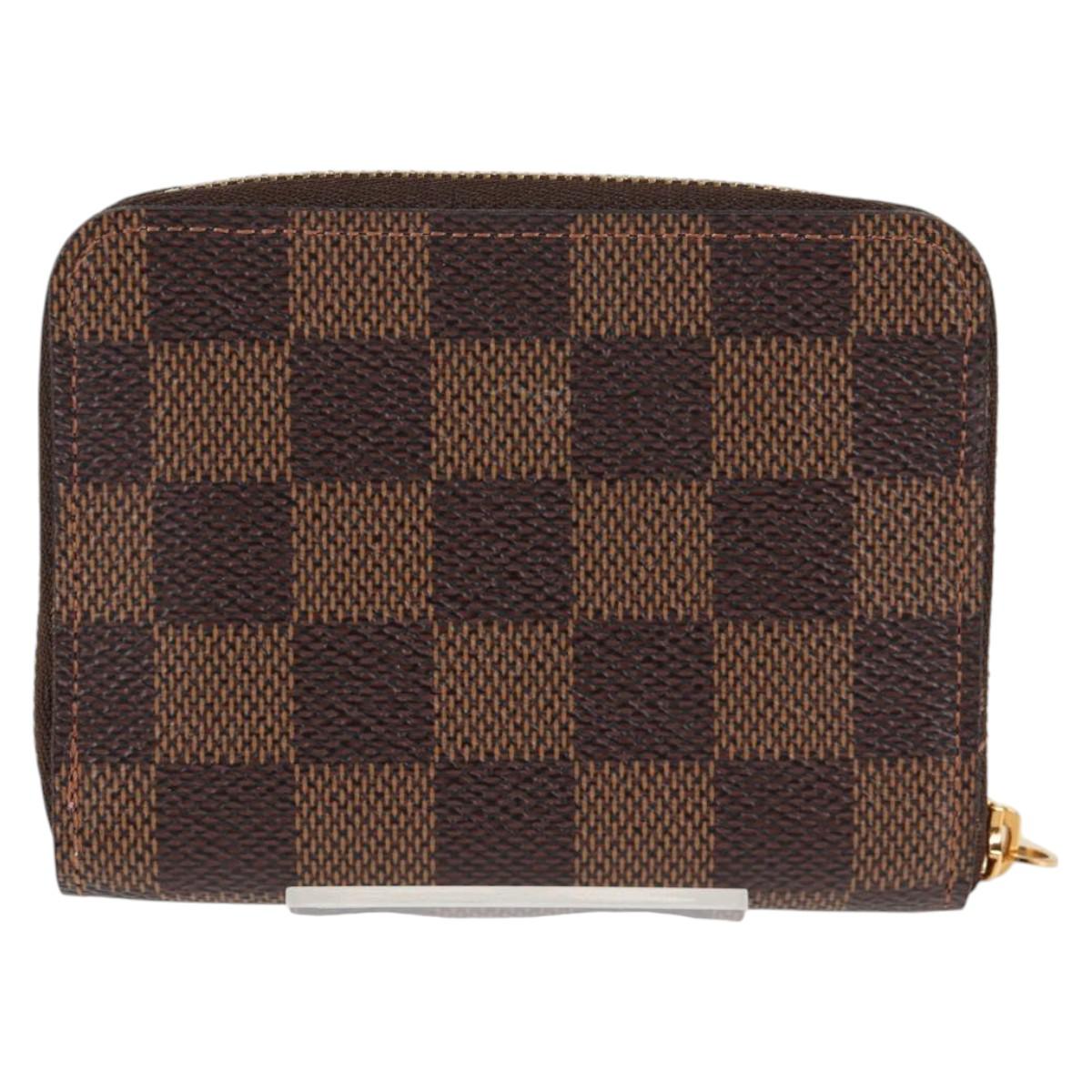 Louis Vuitton Zippy, Brown, Canvas, wallet
