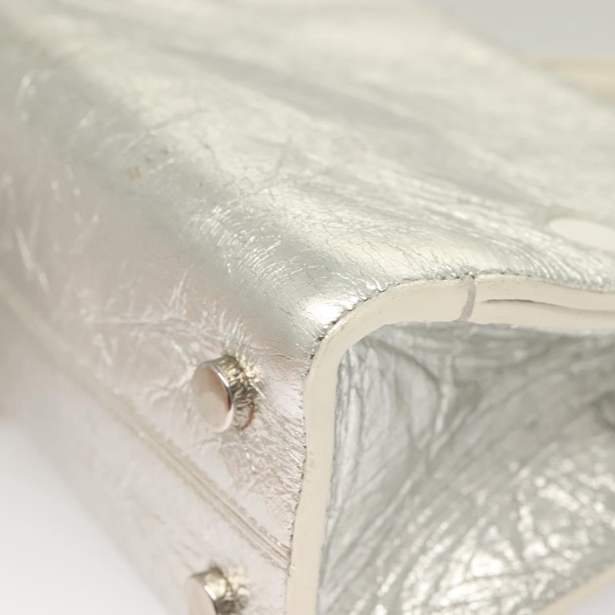 Dior Diorever, Silver, Leather, handbag