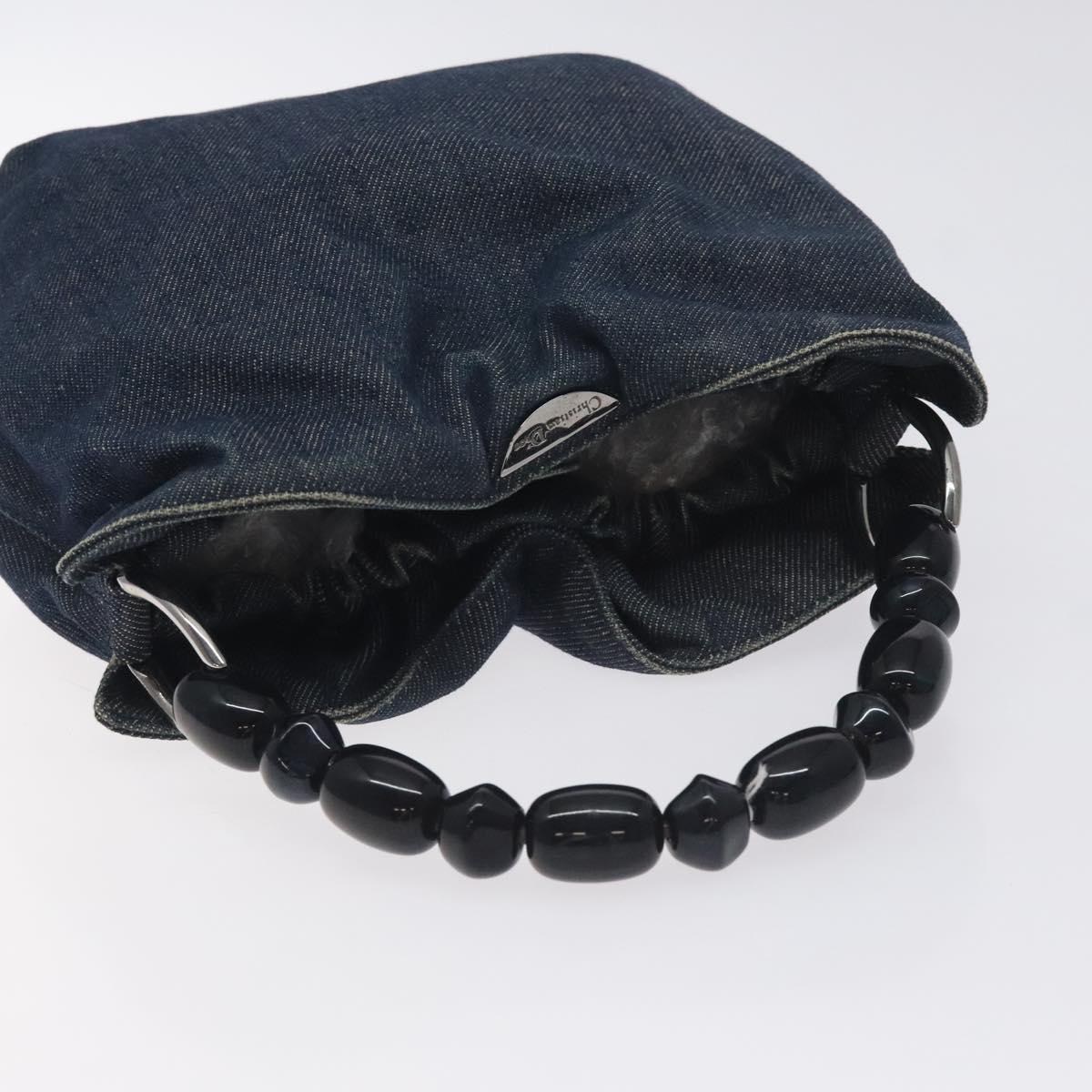 Dior Maris Pearl, Blue, Canvas, handbag