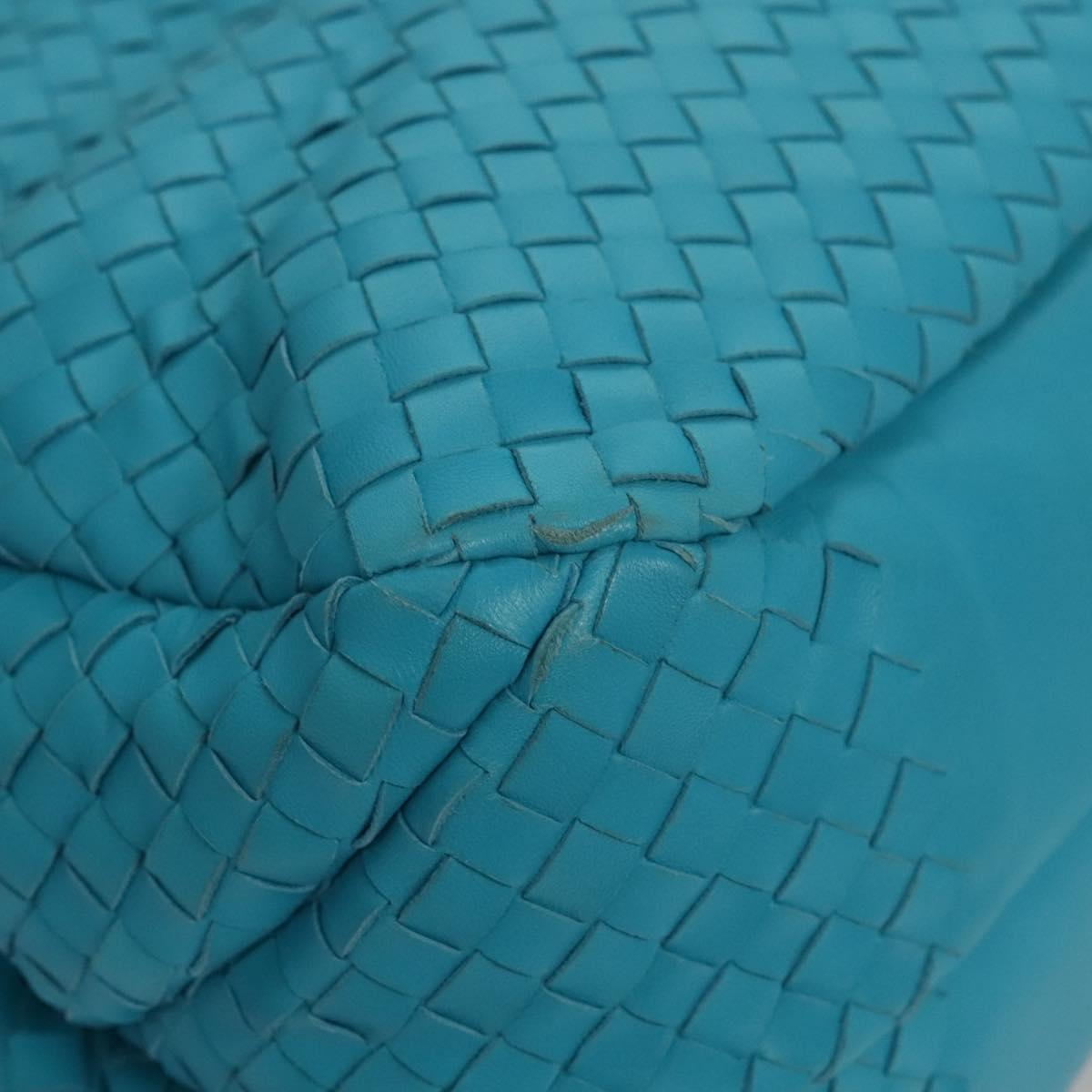 Bottega Veneta Intrecciato, Blue, Leather, handbag