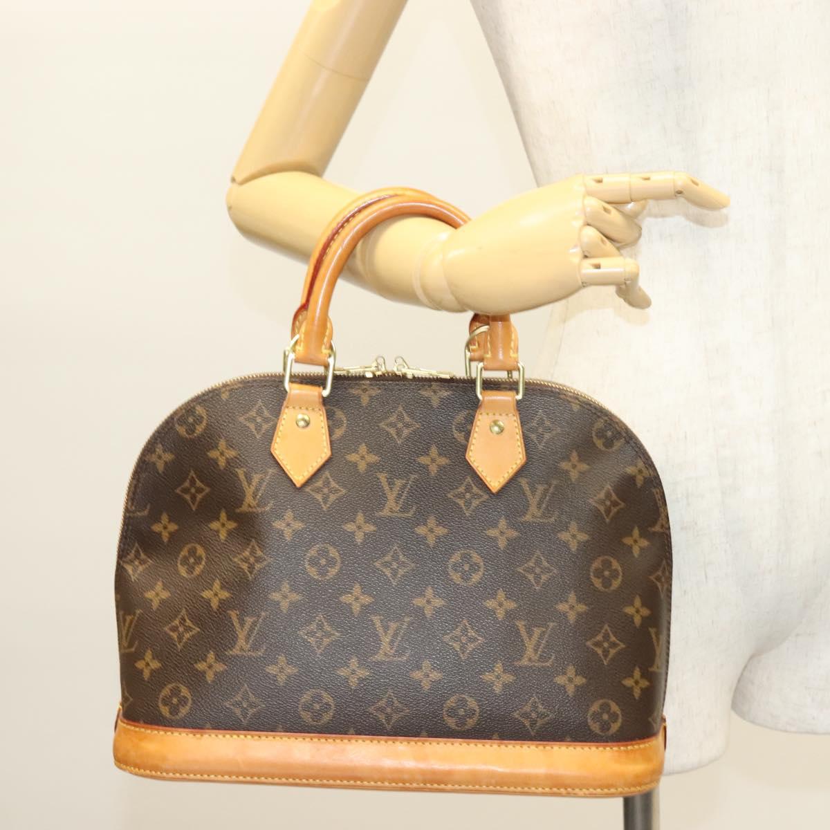 Louis Vuitton Alma, Brown, Canvas, handbag