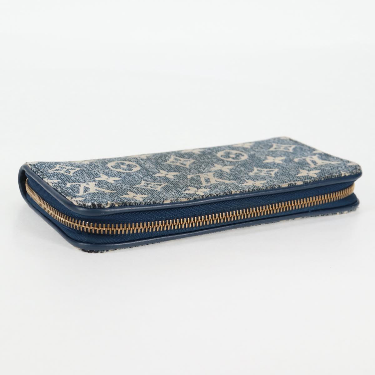 Louis Vuitton Zippy, Blue, Denim - Jeans, wallet