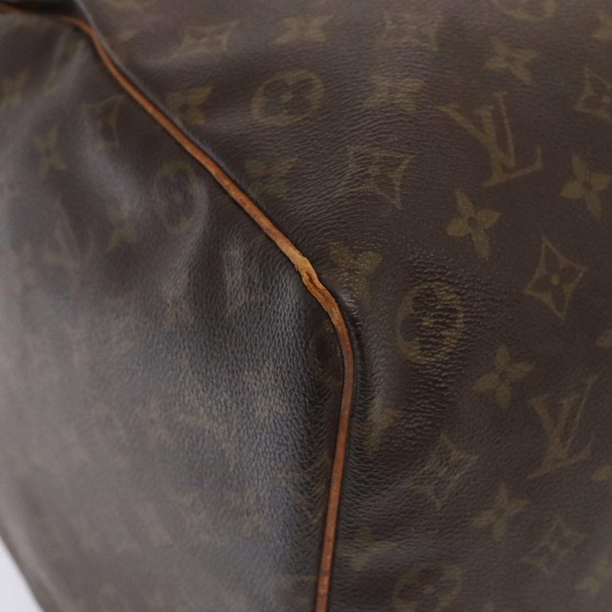 Louis Vuitton Keepall 60, Brown, Canvas, travel