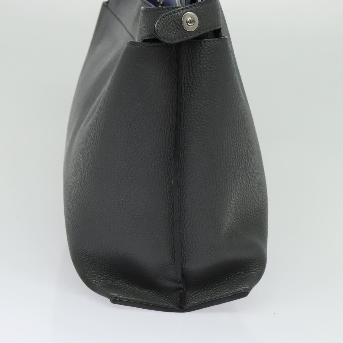 Fendi Peekaboo, Grey, Leather, handbag