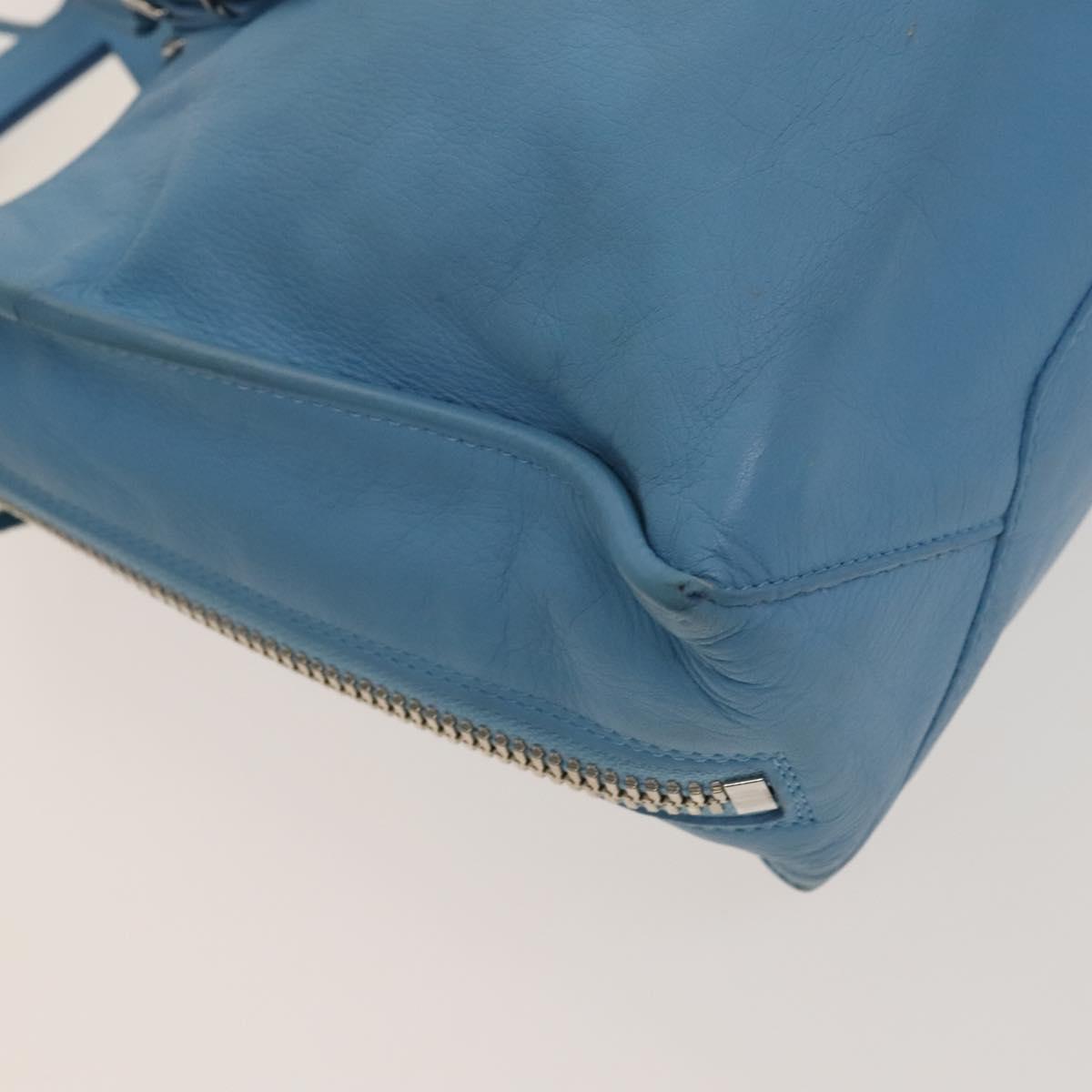 Balenciaga Papier, Blue, Leather, handbag