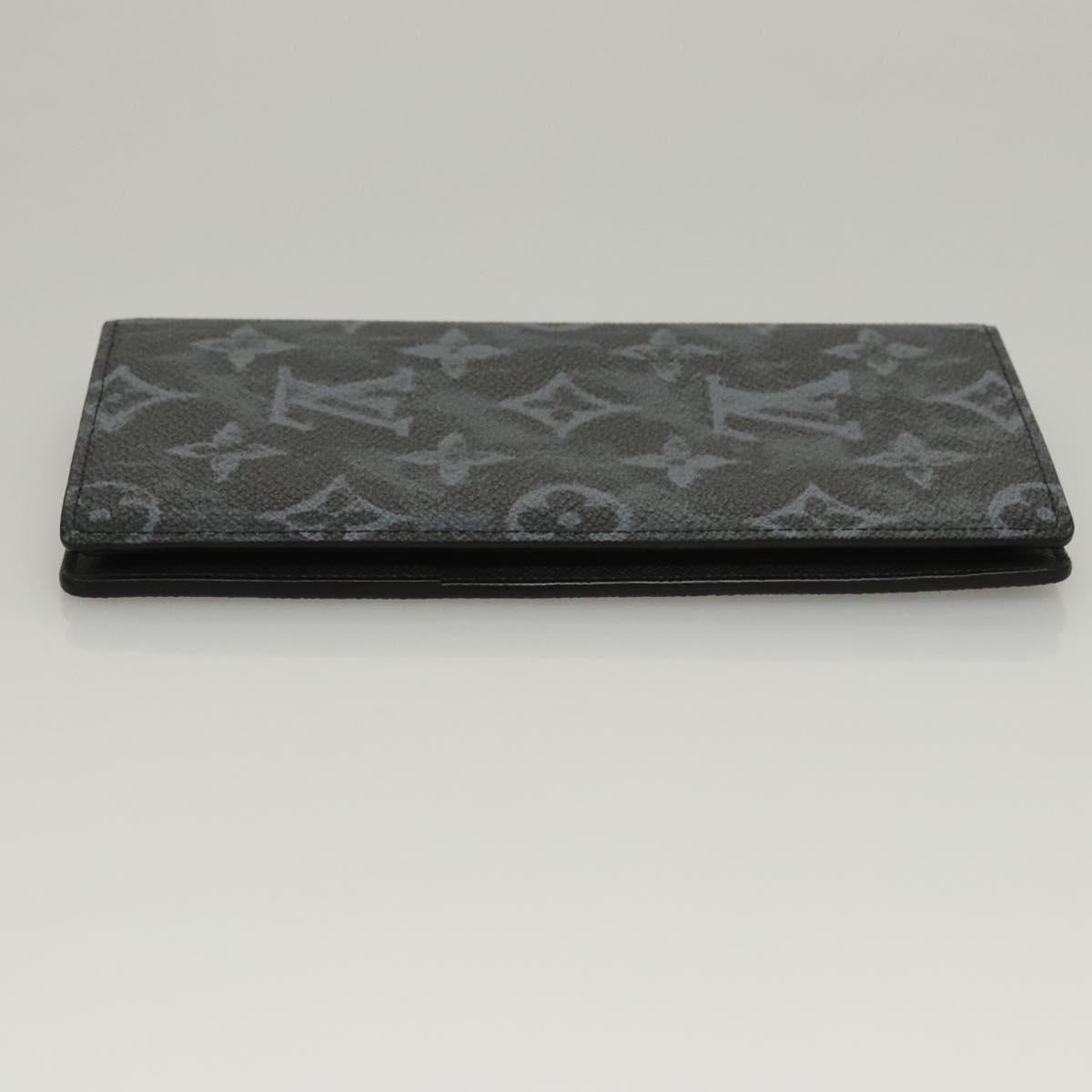 Louis Vuitton Brazza, Black, Canvas, wallet