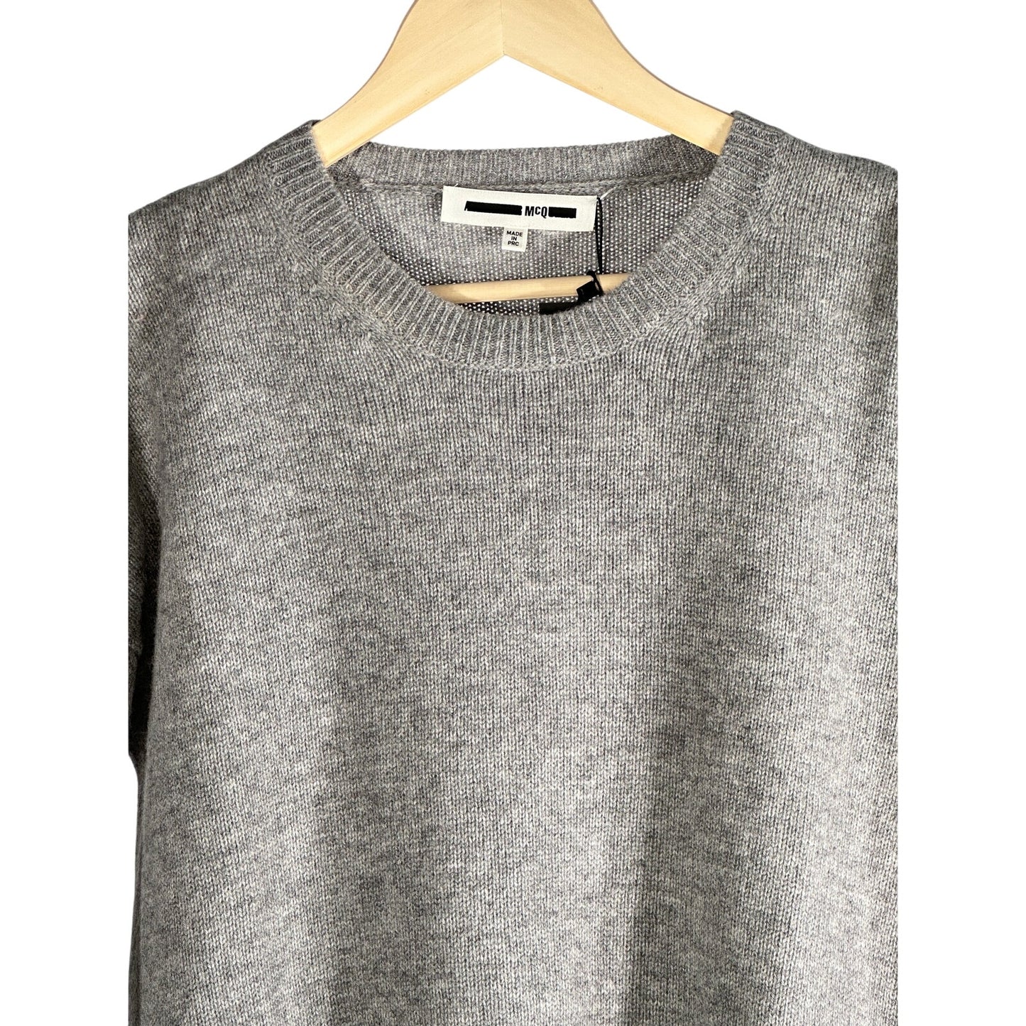 ALEXANDER MCQUEEN Cold Shoulder Wool Sweater